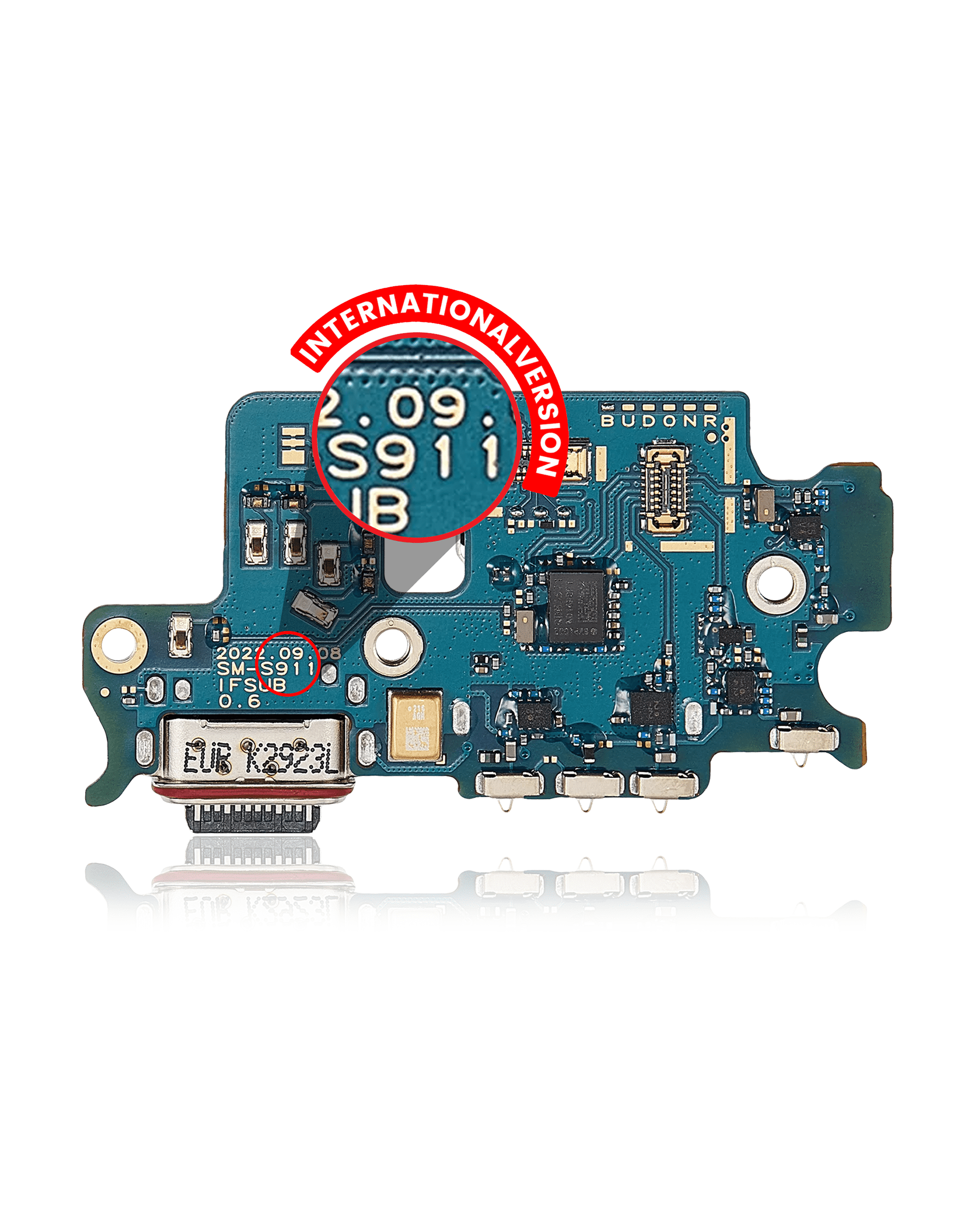 For Samsung Galaxy S23 Ultra 5G (S918B) Charging Port With Sim Card Reader (International Version)