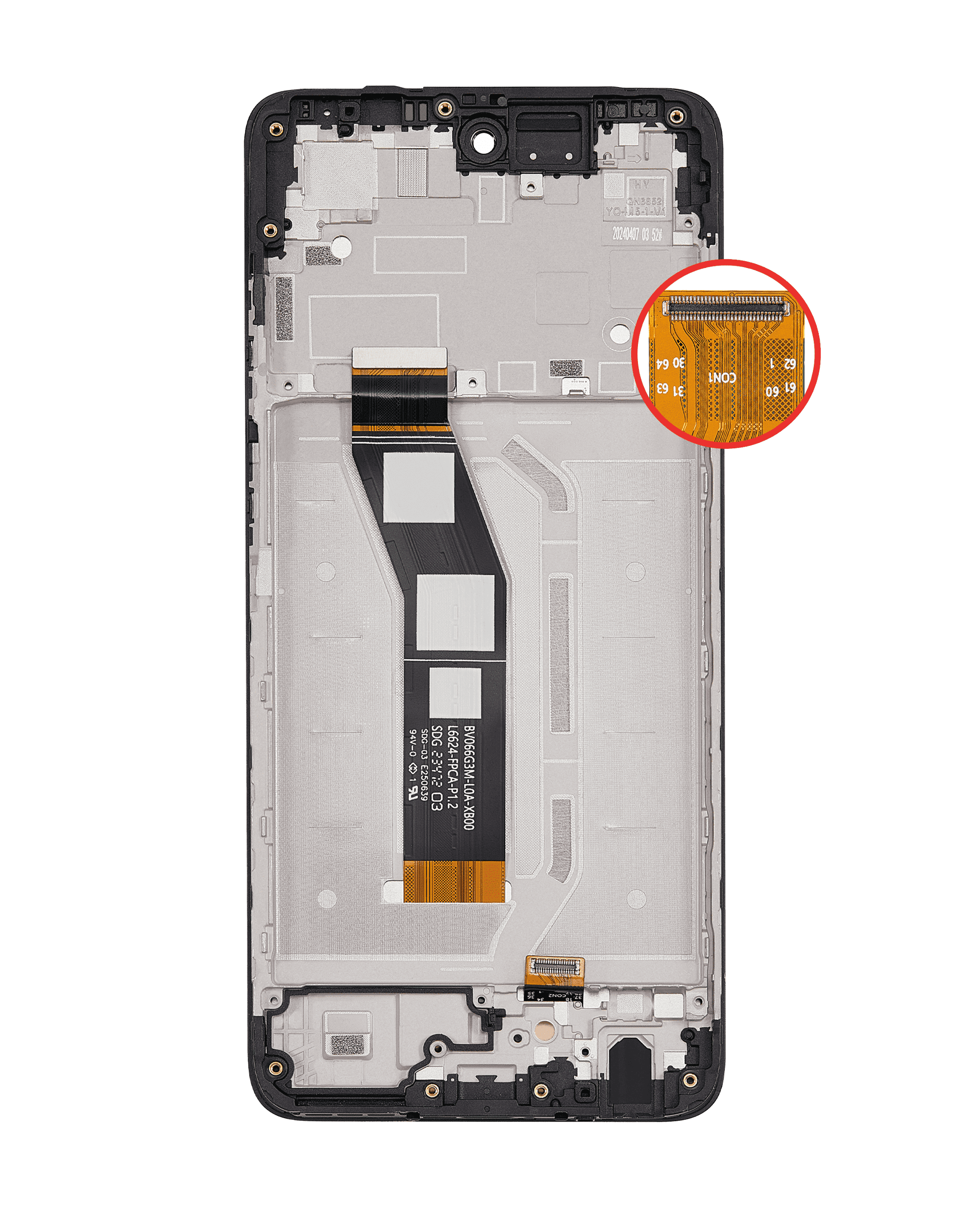 For Moto G 5G (XT-2417 / 2024) LCD Screen Replacement With Frame (Premium) (Sedona Sage)