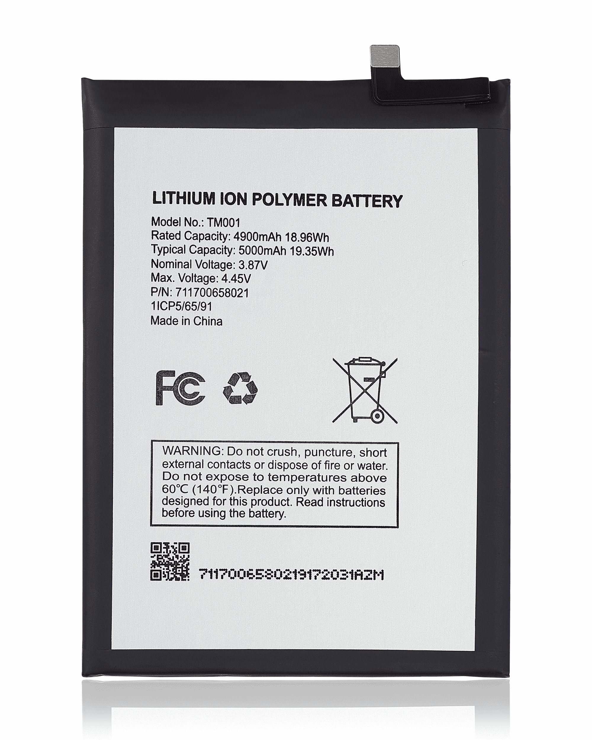 For T-Mobile Revvl 6 Pro / 6X Pro 5G / Revvl V+ 5G Battery Replacement (TM001)