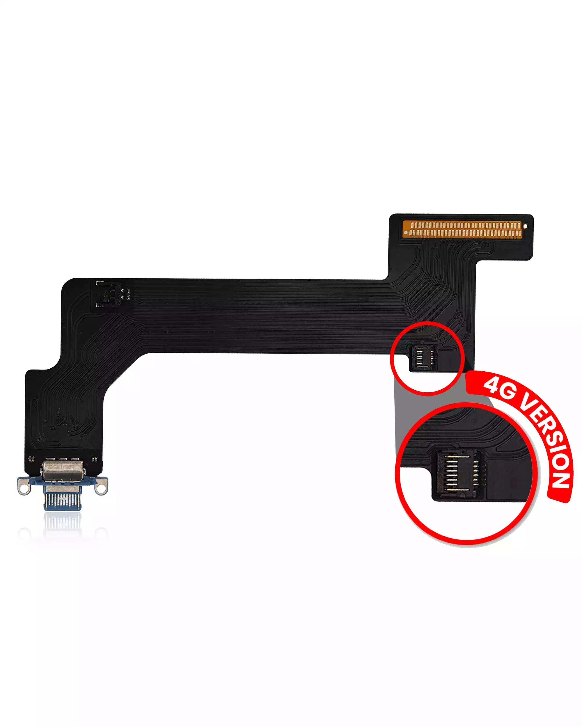 For iPad 10th Gen (2022) Charging Port Flex Cable Replacement / 4G Version (Aftermarket Pro) (All Colors)