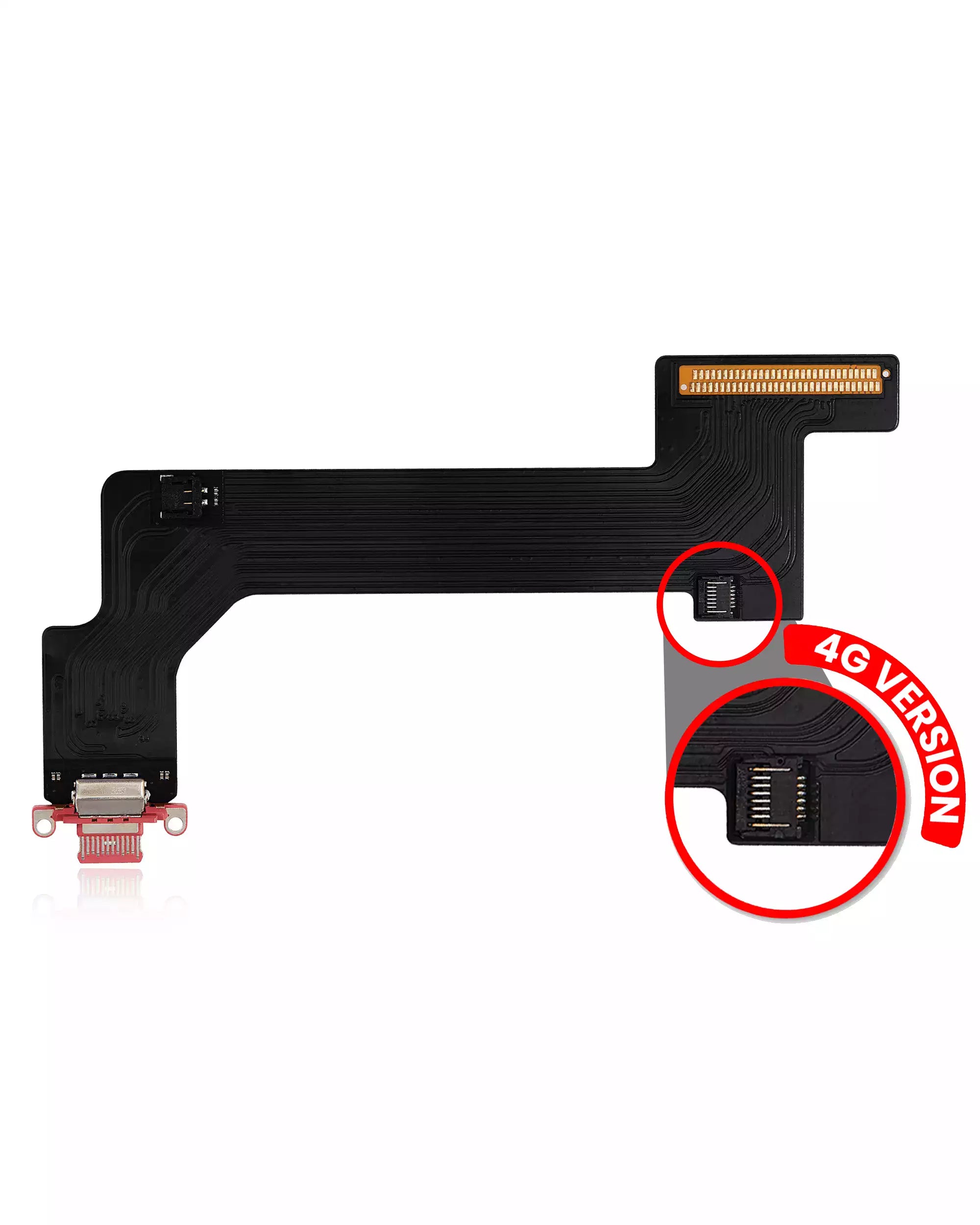 For iPad 10th Gen (2022) Charging Port Flex Cable Replacement / 4G Version (Aftermarket Pro) (All Colors)