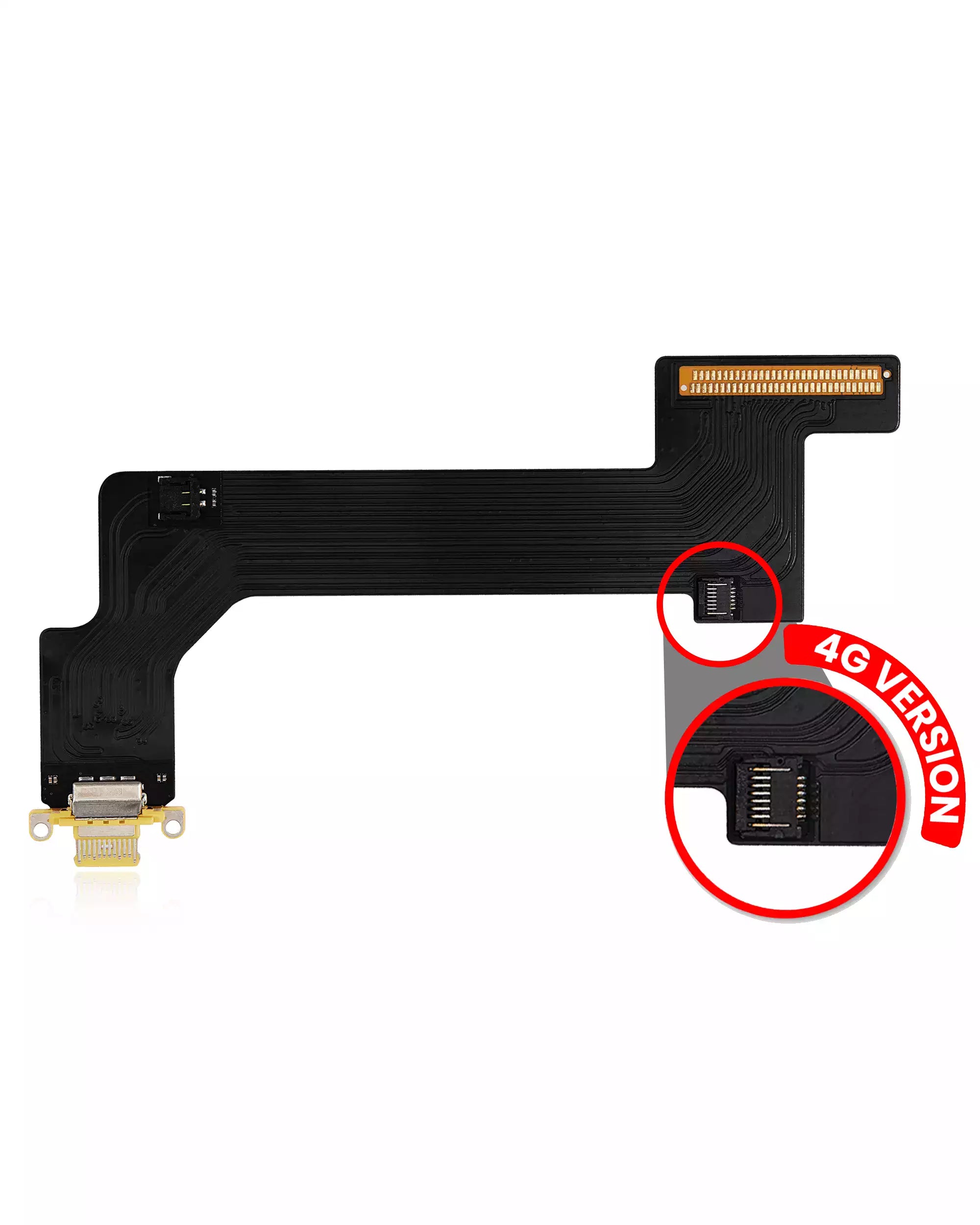 For iPad 10th Gen (2022) Charging Port Flex Cable Replacement / 4G Version (Aftermarket Pro) (All Colors)