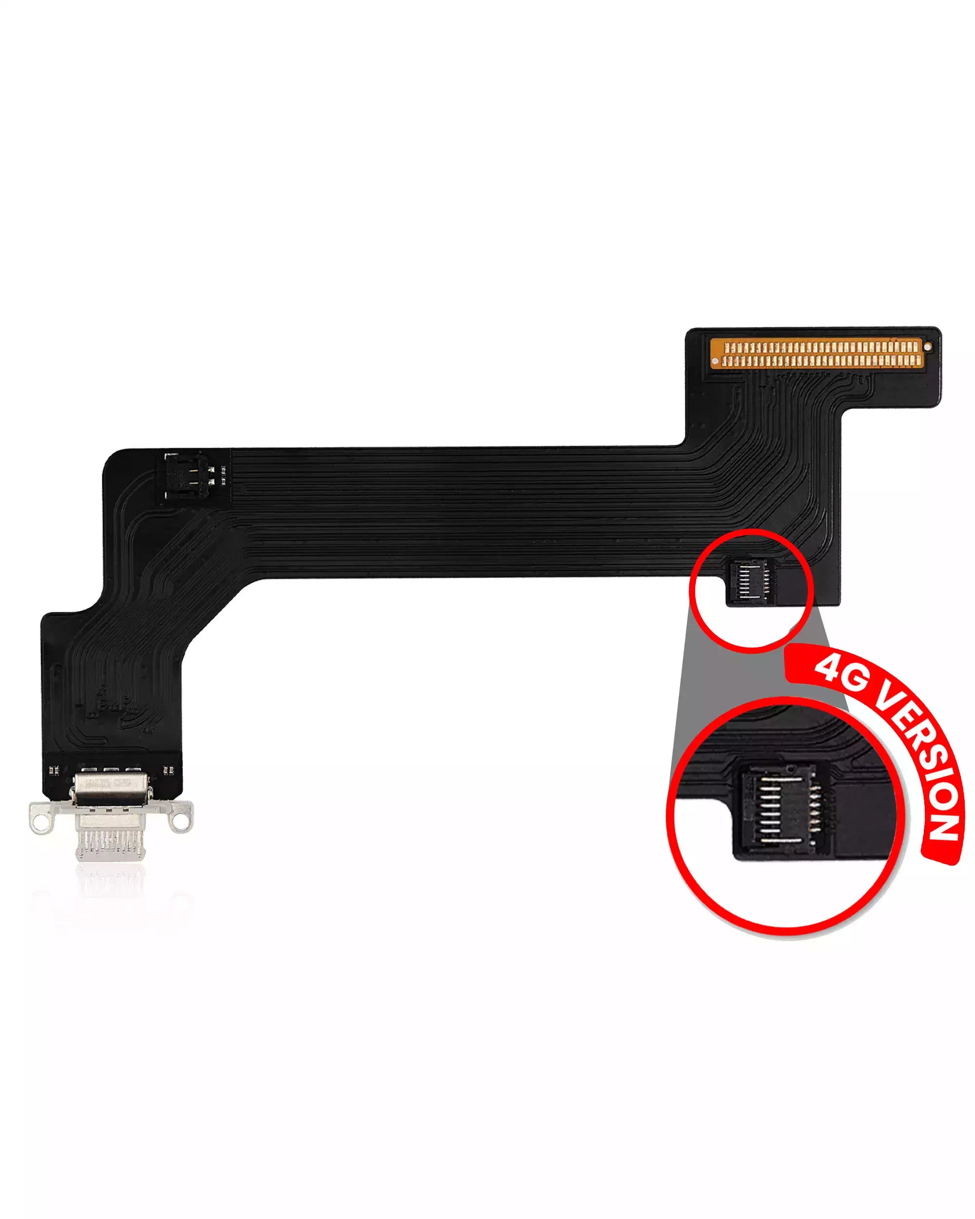 For iPad 10th Gen (2022) Charging Port Flex Cable Replacement / 4G Version (Aftermarket Pro) (All Colors)