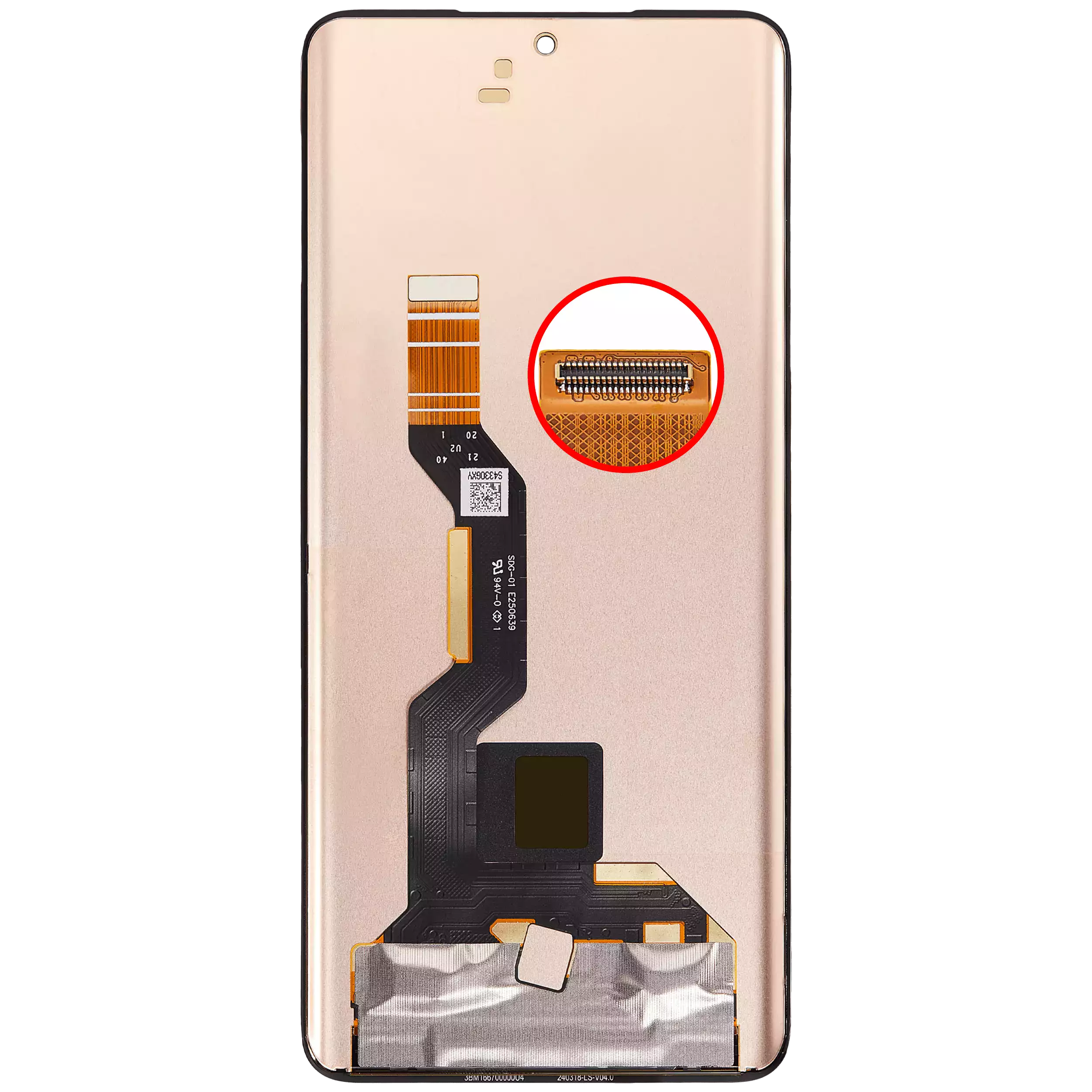For Moto Edge 50 Ultra / X50 Ultra (XT-2401 / 2024) OLED Screen Replacement Without Frame (Premium) (All Colors)