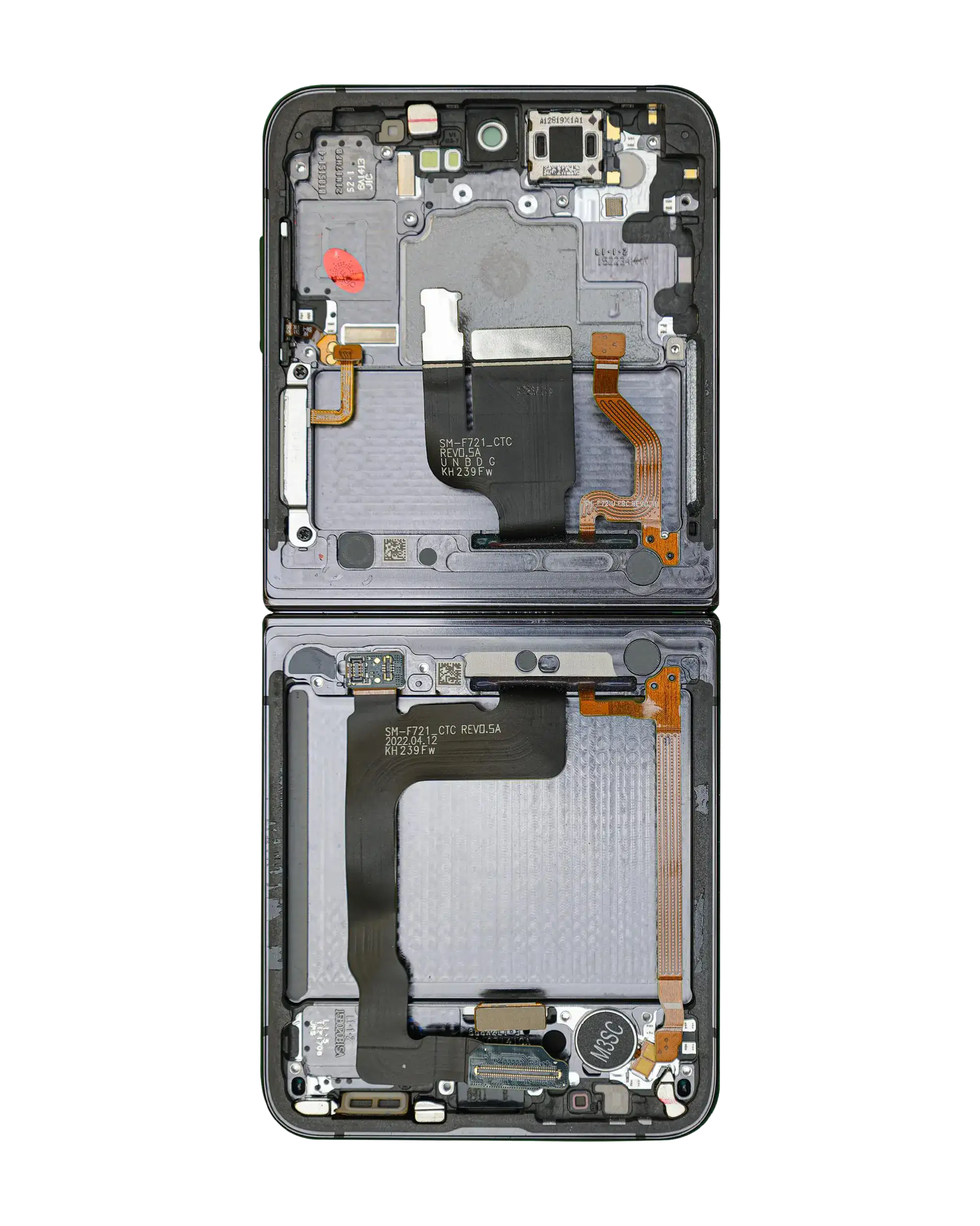 For Samsung Galaxy Z Flip 4 5G OLED Inner Screen Replacement With Frame / US & International Version (Premium) (Graphite)