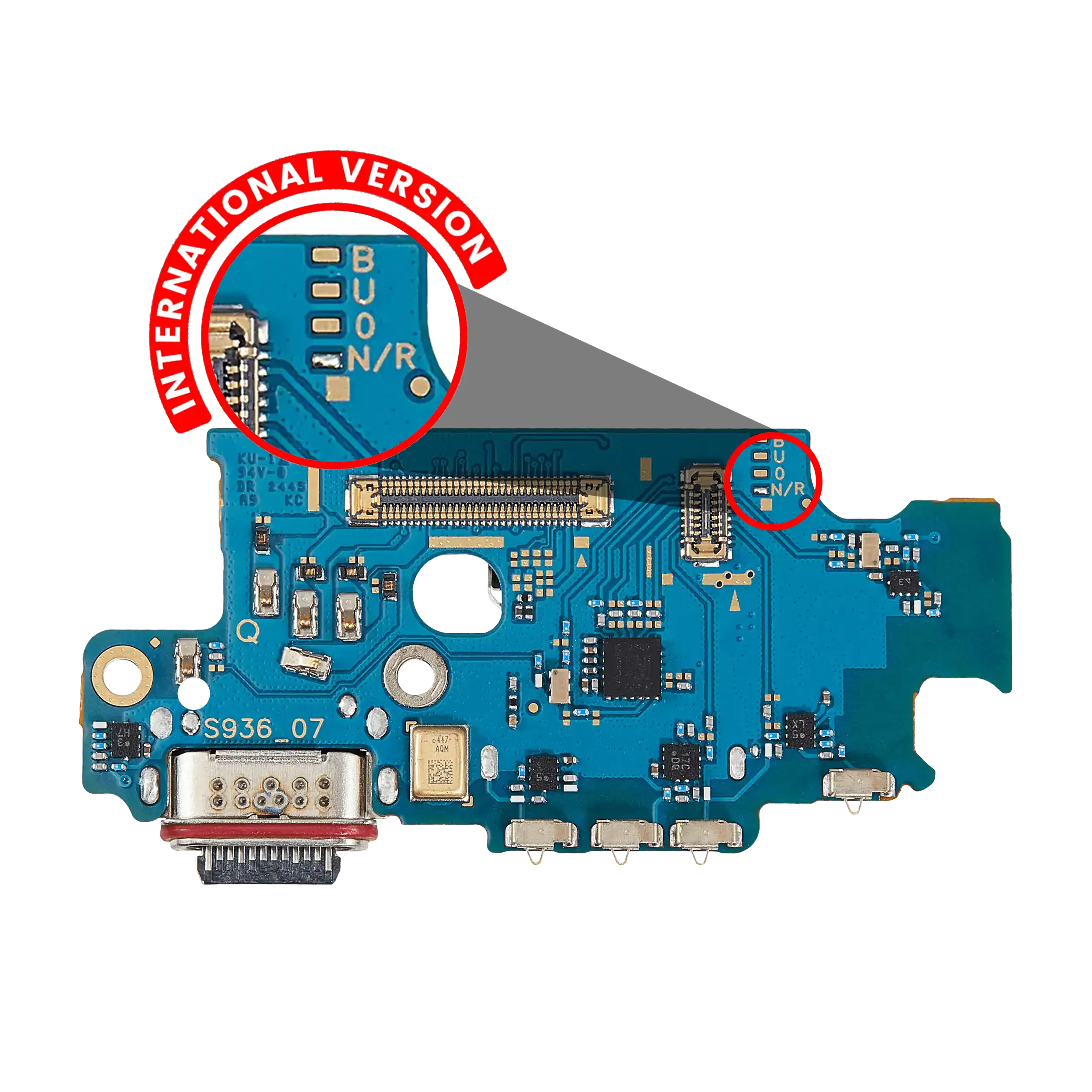 For Samsung Galaxy S25 Plus 5G (S936N / R) Charging Port With Sim Card Reader (International Version)