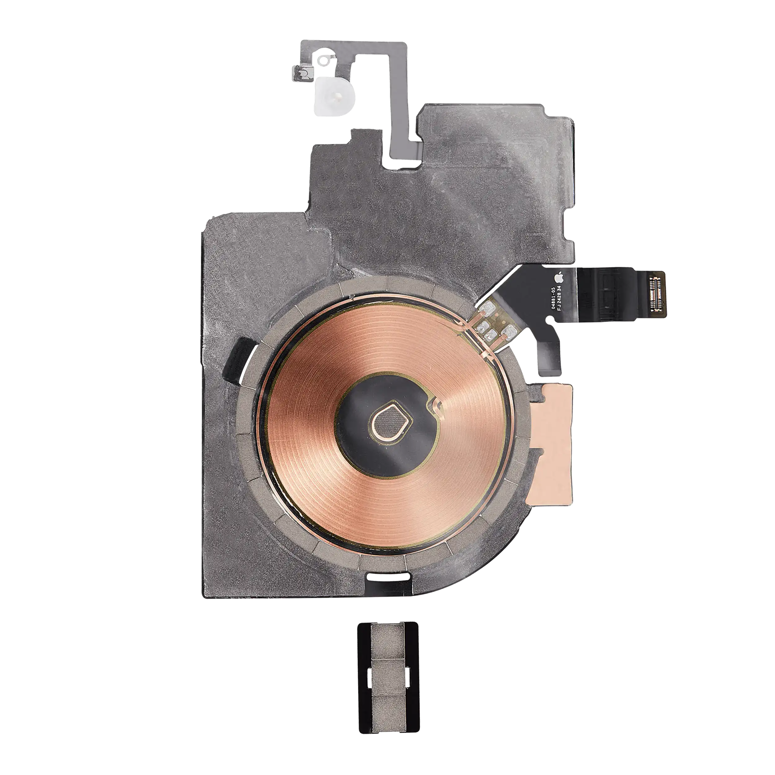For iPhone 16 Plus Wireless NFC Charging With Flashlight Flex Cable Replacement