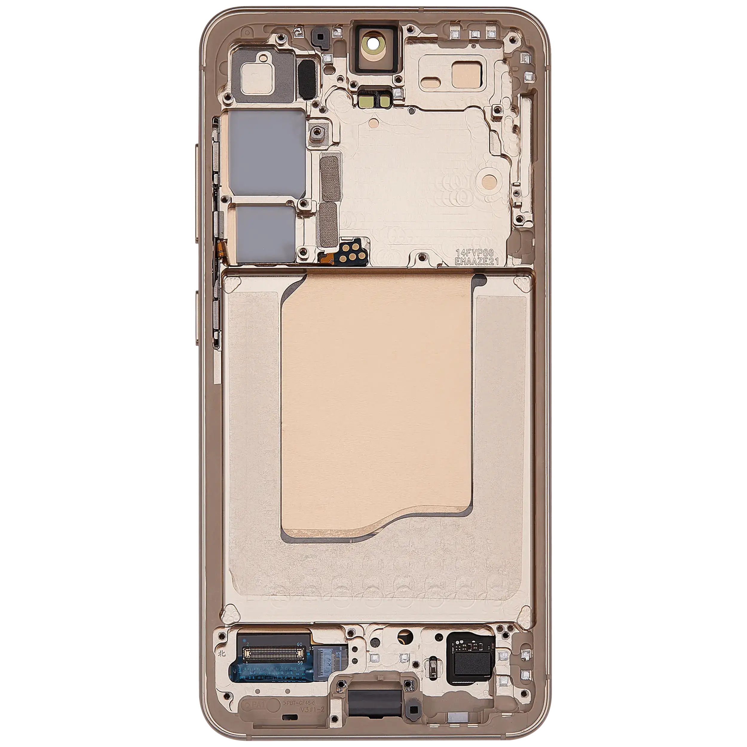 For Samsung Galaxy S25 5G OLED Screen Replacement With Frame / US & International Version (Premium) (Pink Gold)
