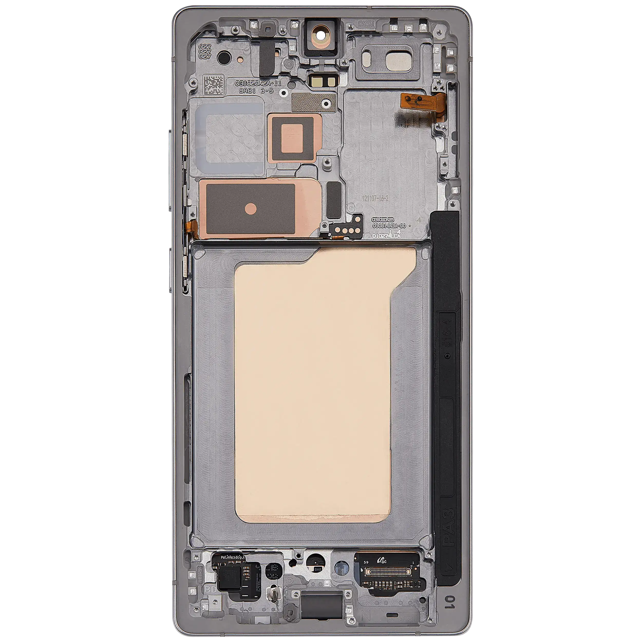 For Samsung Galaxy S25 Ultra OLED Screen Replacement With Frame (Premium) (Titanium White Silver)