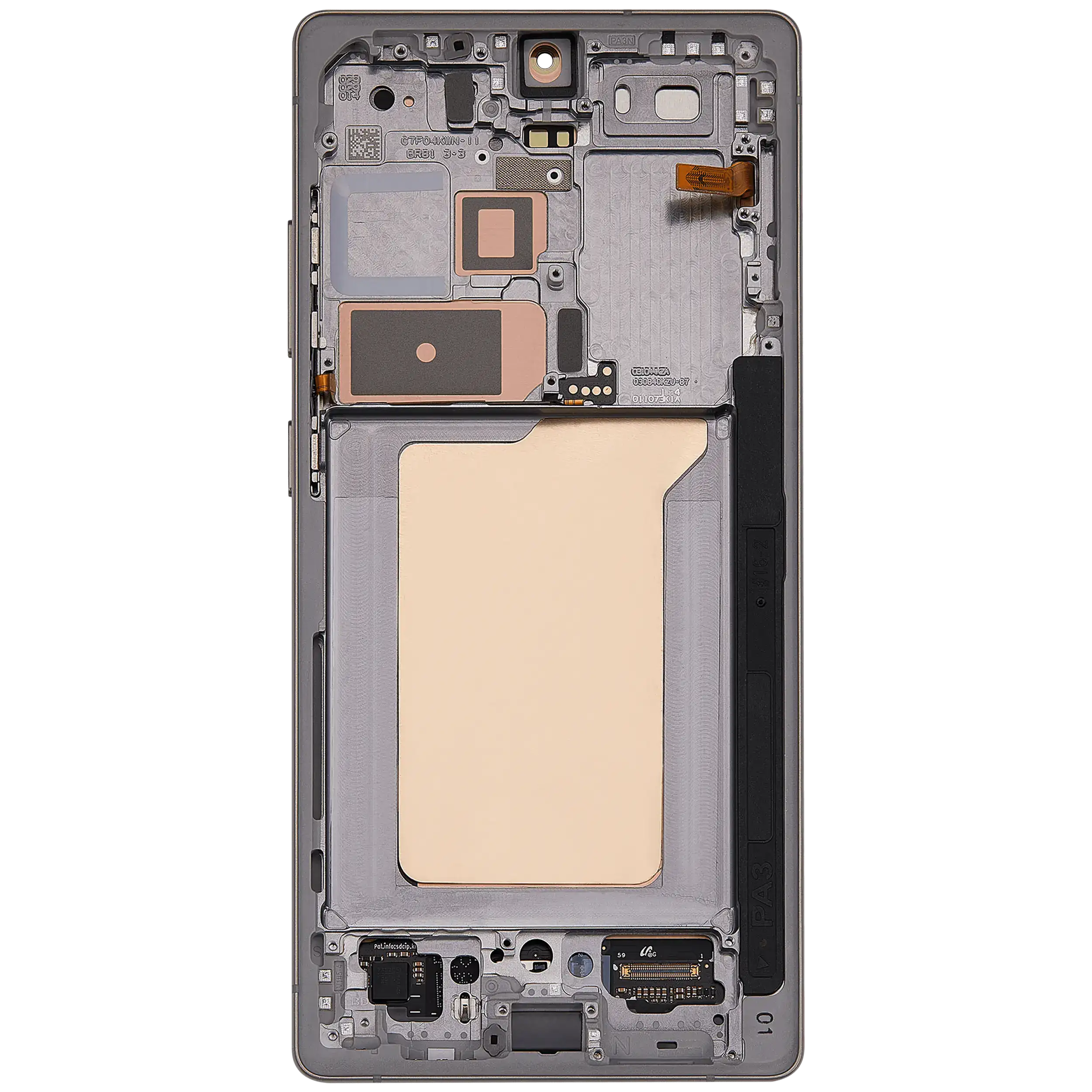 For Samsung Galaxy S25 Ultra OLED Screen Replacement With Frame (Premium) (Titanium Pink Gold)