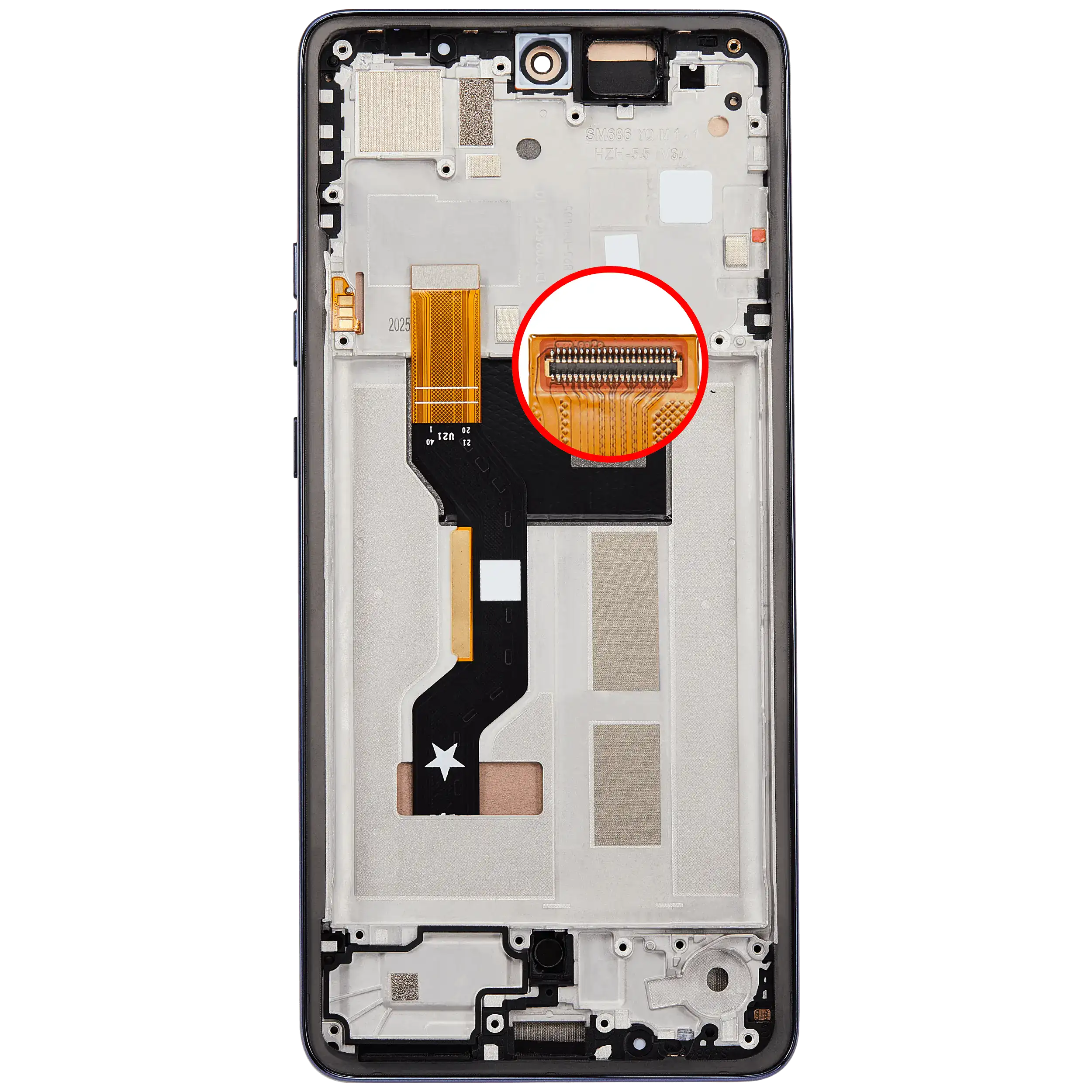 For Moto G86 / G86 Power 5G (XT-2527 / 2025) OLED Screen Replacement With Frame (Premium) (Blue)