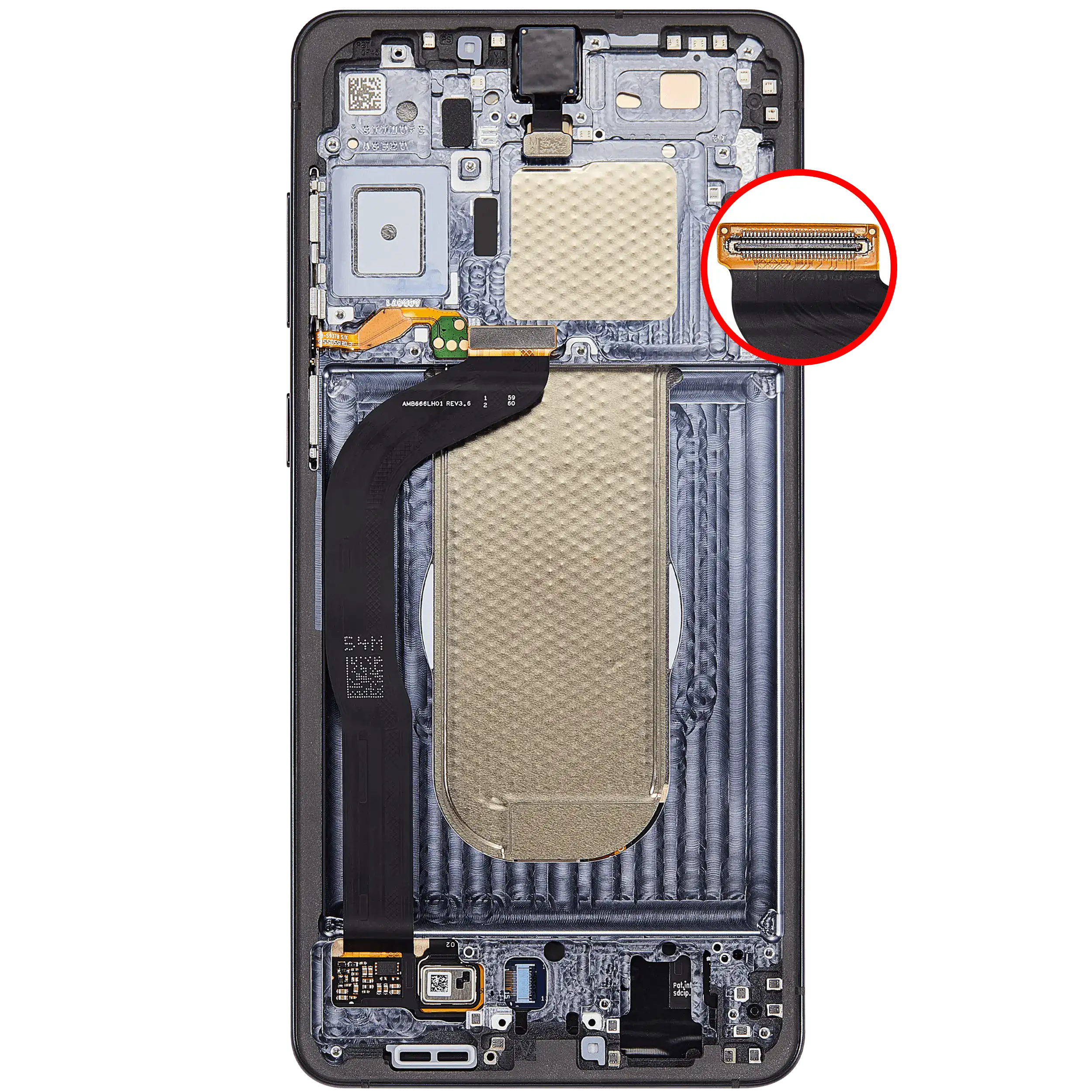 For Samsung Galaxy S25 Edge OLED Screen Replacement With Frame (Premium) (Titanium Jetblack)