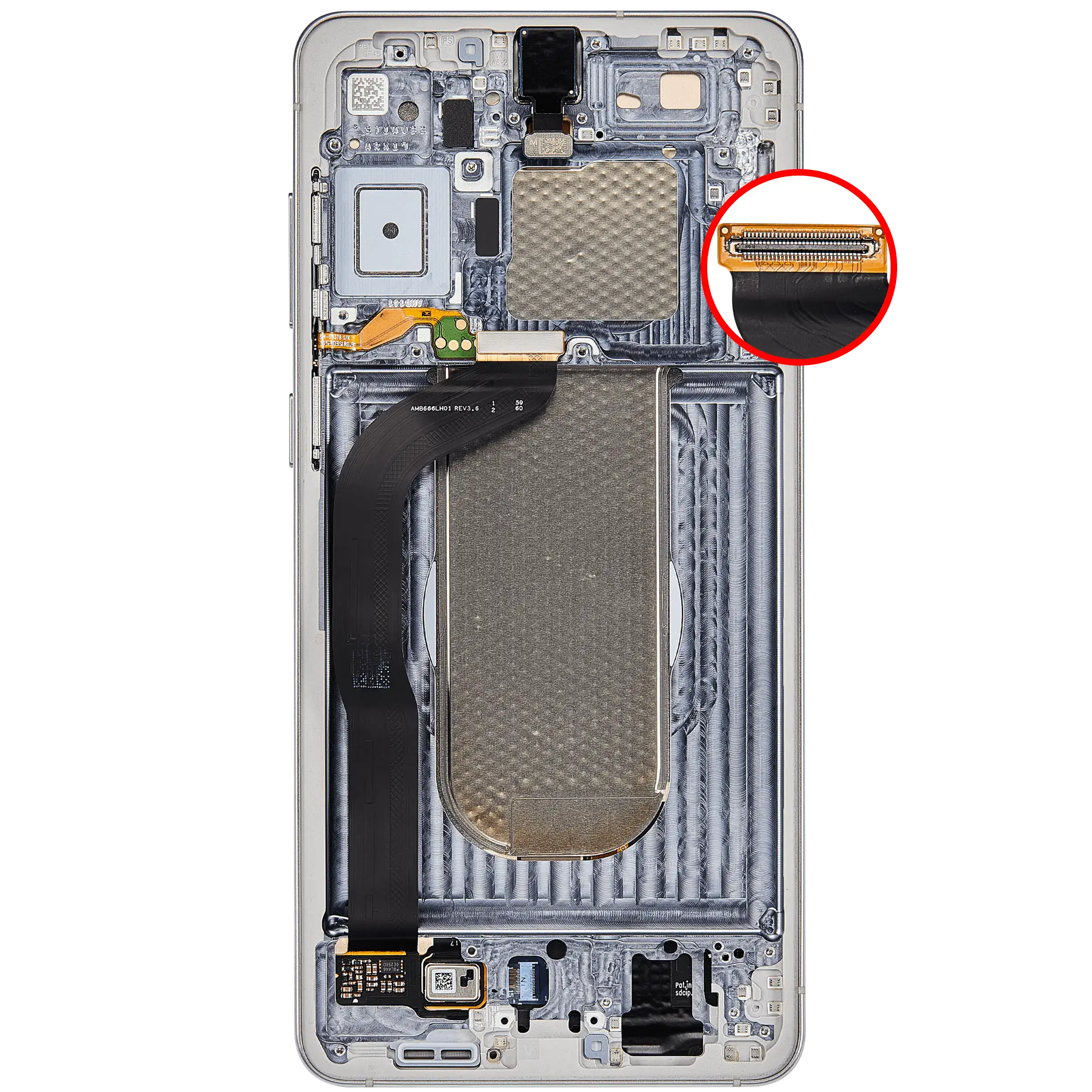 For Samsung Galaxy S25 Edge OLED Screen Replacement With Frame (Premium) (Titanium Silver)