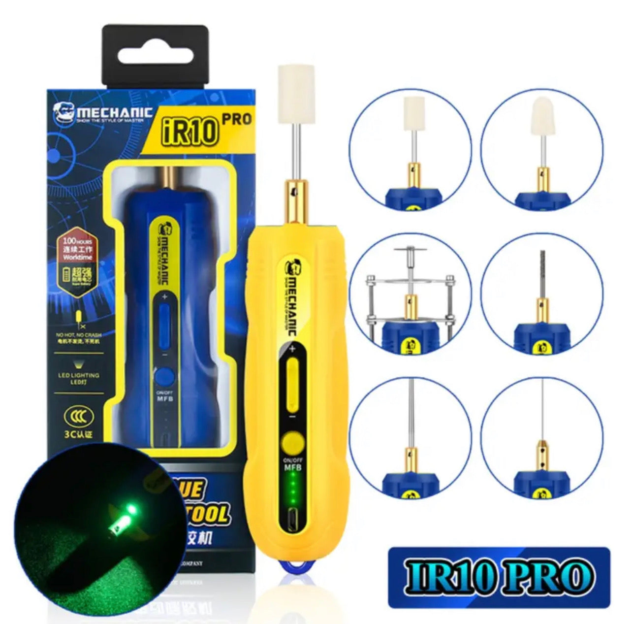 Electric Glue Removal Tool / iR10 PRO OCA Glue Clean Machine Glue Remover Tool for Mobile Phone Screen Repair