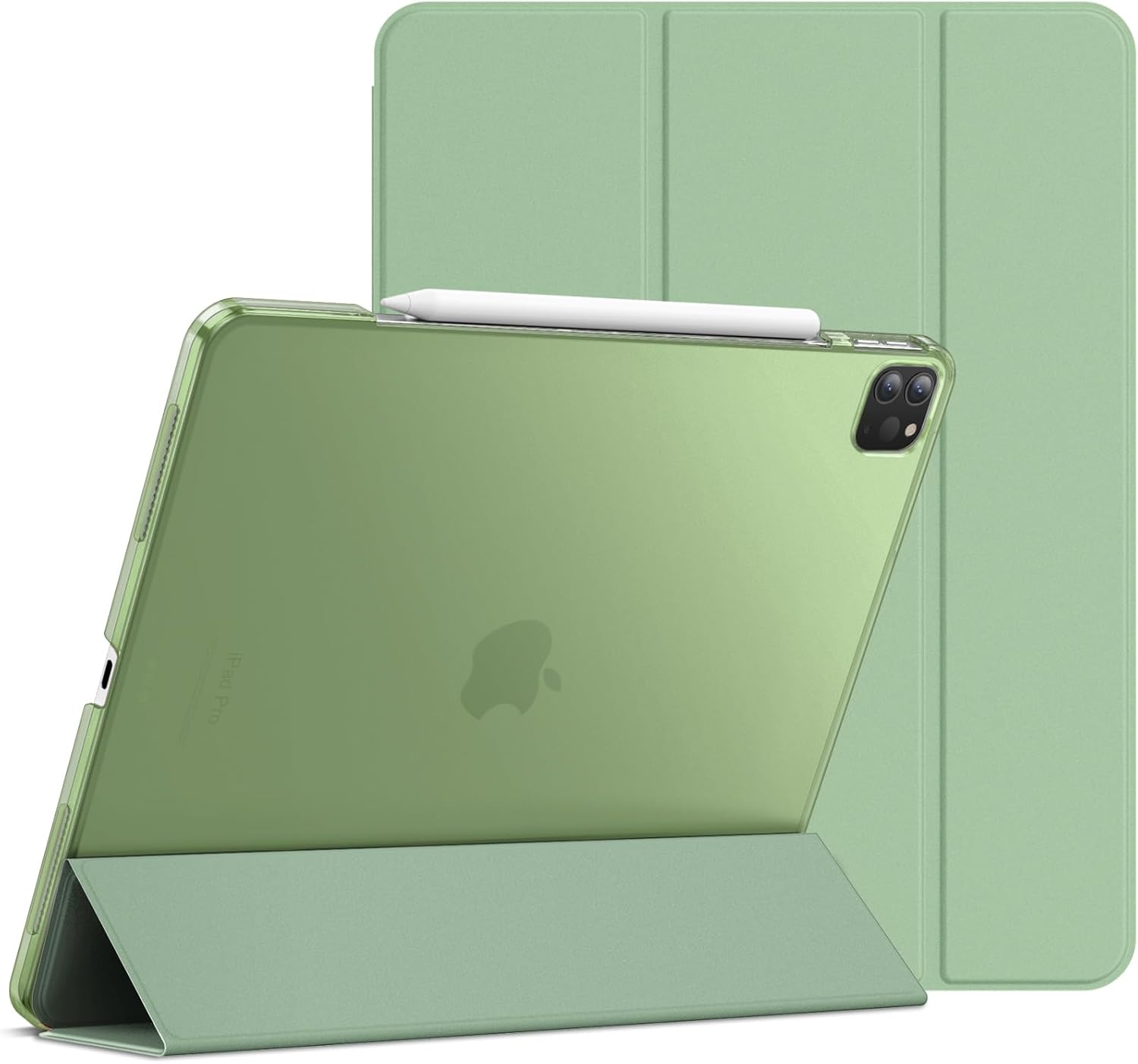 For iPad Air 4 / Air 5 / Air 11" (2024 / 2025)  Pro 11" (1st / 3rd / 4th) Slime Trifold Stand Protective Case Cover With Pencil Holder (All Colors)