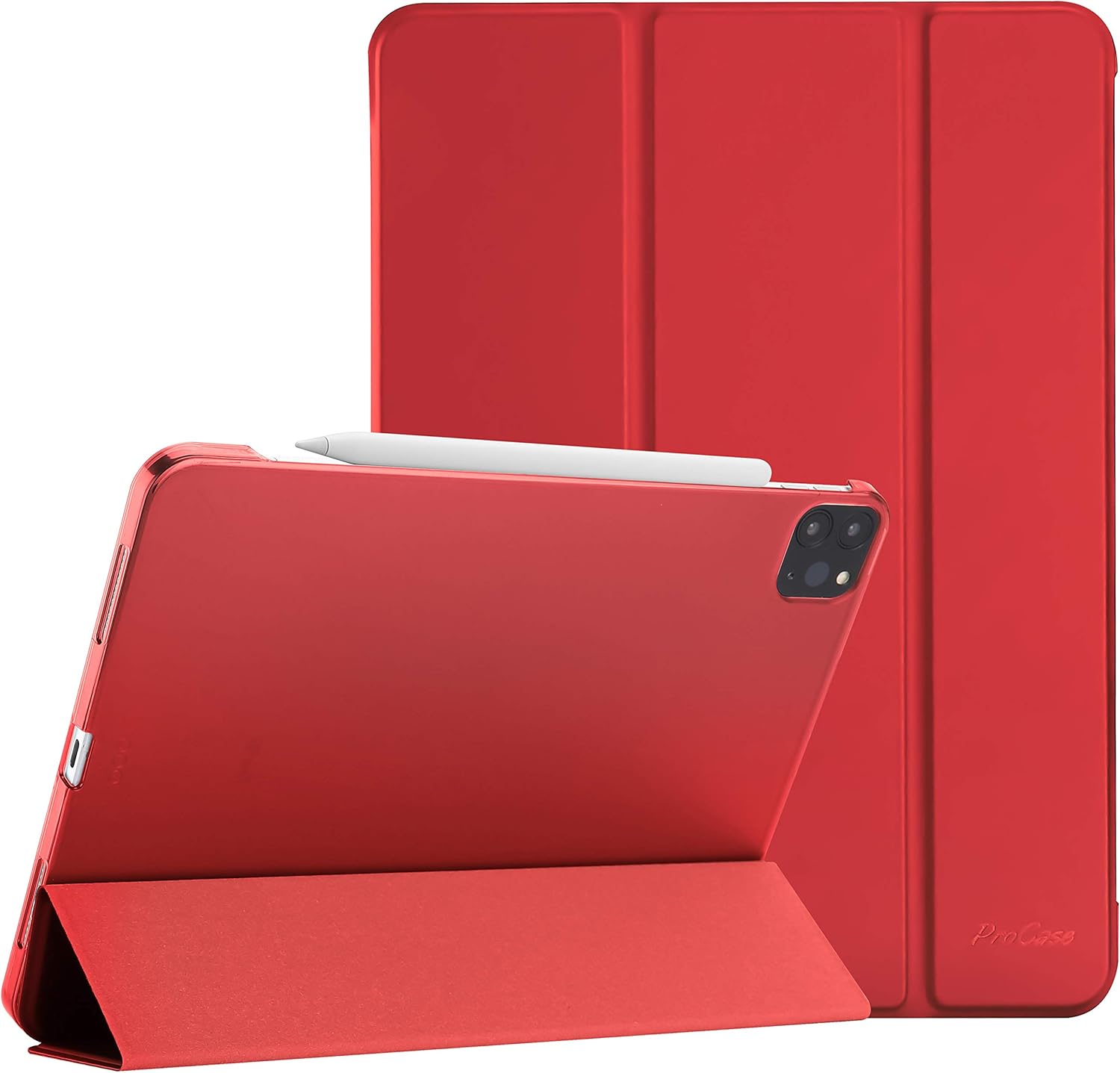 For iPad Air 13" (2024 / 2025) Pro 12.9 3rd / 12.9 5th Slime Trifold Stand Protective Case Cover With Pencil Holder (All Colors)