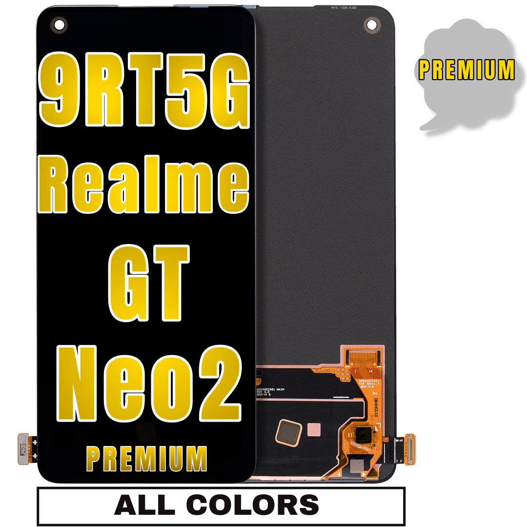 For OnePlus 9RT 5G / Realme GT Neo2 OLED Screen Replacement Without Frame (Premium) (All Colors)