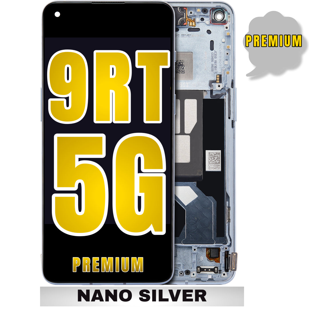 For OnePlus 9RT 5G OLED Screen Replacement With Frame (Premium) (Nano Silver)