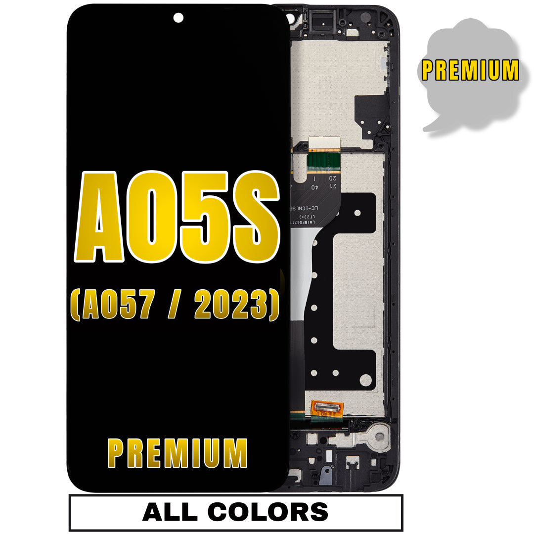 For Samsung Galaxy A05S (A057 / 2023) LCD Screen Replacement With Frame (Premium) (All Colors)