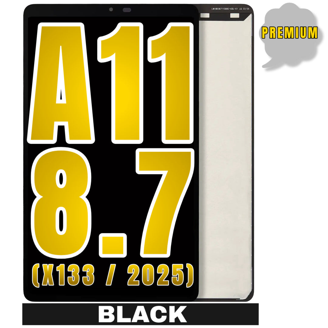 For Galaxy A11 8.7" (X133 / 2025) LCD Screen Replacement Without Frame (Premium) (Black)