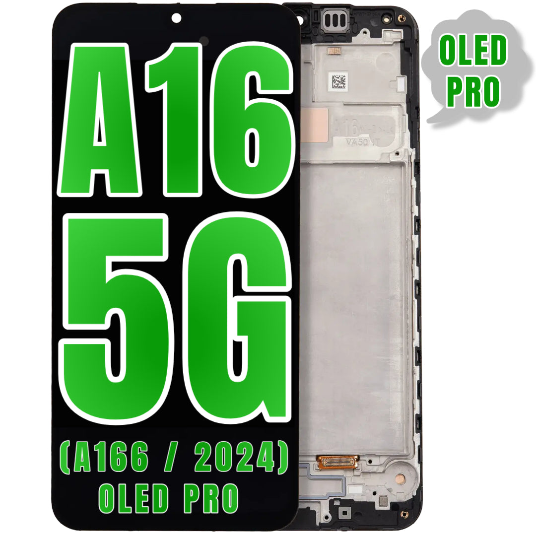 For Samsung Galaxy A16 5G (A166 / 2024) (6.67") OLED Screen Replacement With Frame (Oled Pro) (All Colors)