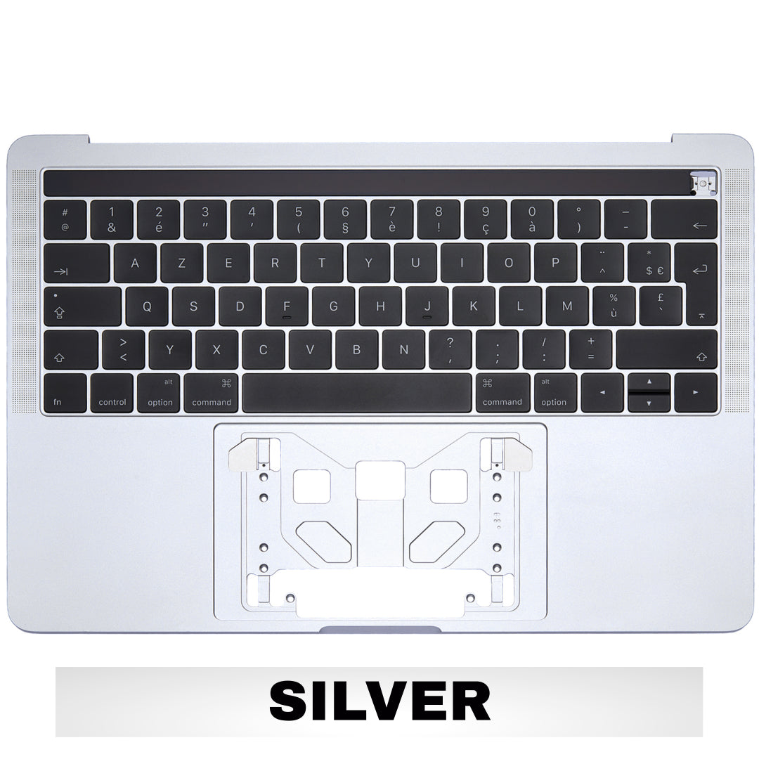 For MacBook Pro 13" Touch Bar (A1706 / Late 2016) Top Case With Keyboard Replacement / US Version (Silver)