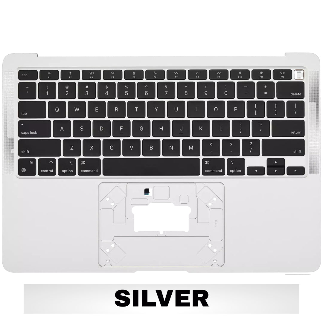 For MacBook Air 13" (A2337 / 2020) Top Case With Keyboard Replacement / US Version (Silver)