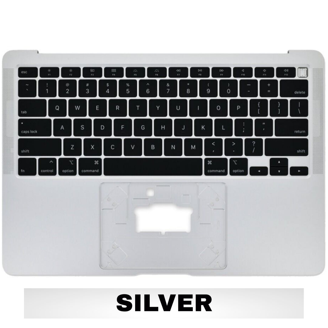 For MacBook Air 13" (A2179 / Early 2020) Top Case With Keyboard Replacement / US Version (Silver)