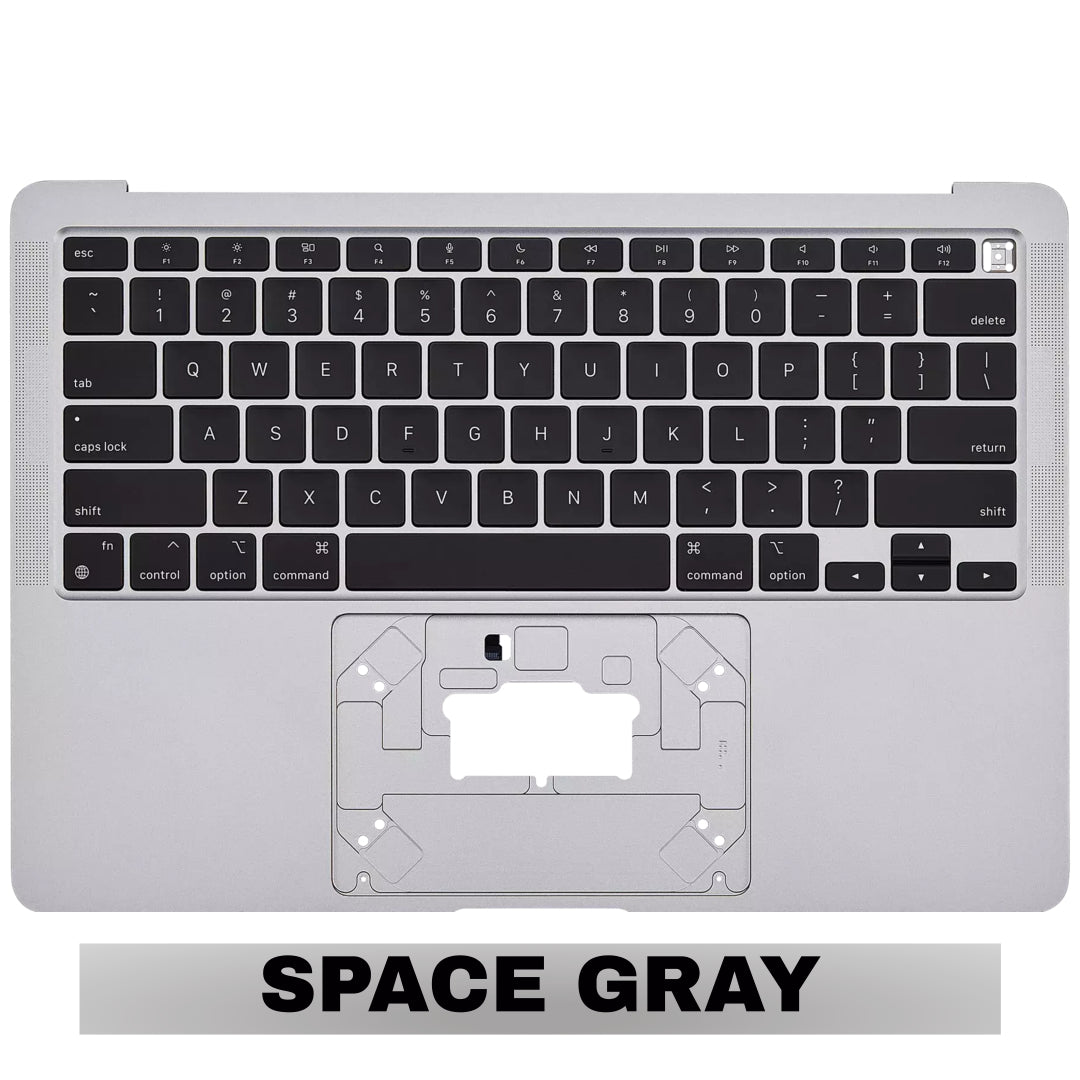 For MacBook Air 13" (A2337 / 2020) Top Case With Keyboard Replacement / US Version (Space Gray)