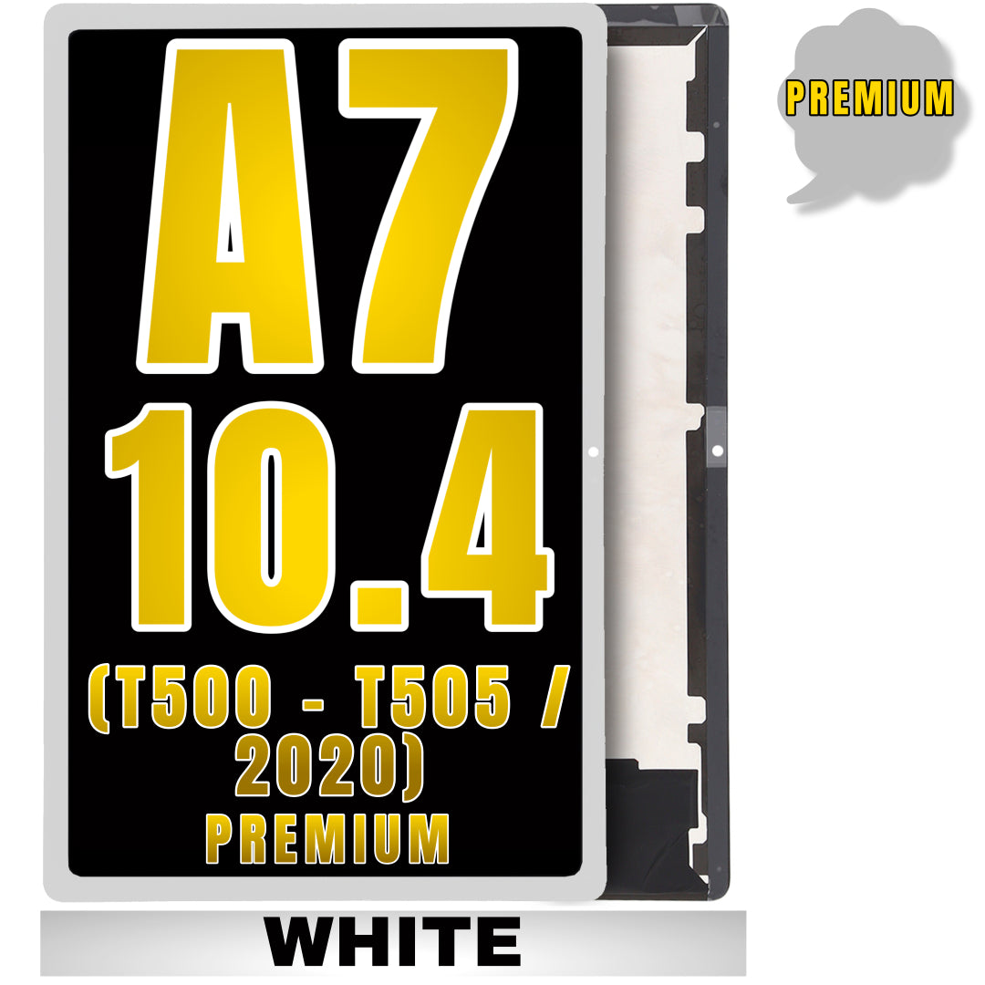 For Galaxy Tab A7 10.4" (T500 - T505 / 2020) LCD Screen Replacement Without Frame (Premium) (White)