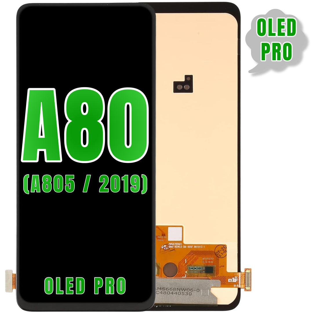 For Samsung Galaxy A80 (A805 / 2019) LCD Screen Replacement Without Frame (Oled Pro) (All Colors)