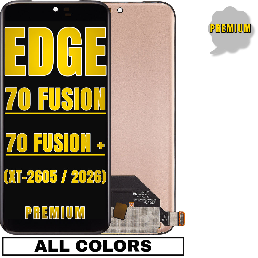 For Moto Edge 70 Fusion / Edge 70 Fusion Plus (XT-2605 / 2026) OLED Screen Replacement Without Frame (Premium) (All Colors)