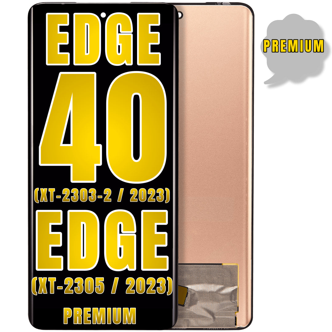 For Moto Edge 40 (XT-2303-2 / 2023) / Edge (XT-2305 / 2023) LCD Screen Replacement Without Frame (Premium) (All Colors)