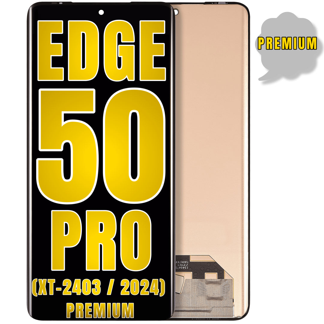 For Moto Edge 50 Pro (XT-2403 / 2024) OLED Screen Replacement Without Frame (Premium) (All Colors)