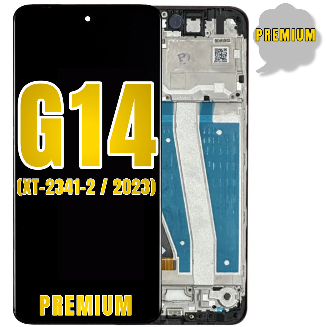 For Moto G14 (XT-2341-2 / 2023) LCD Screen Replacement With Frame (Premium) (All Colors)