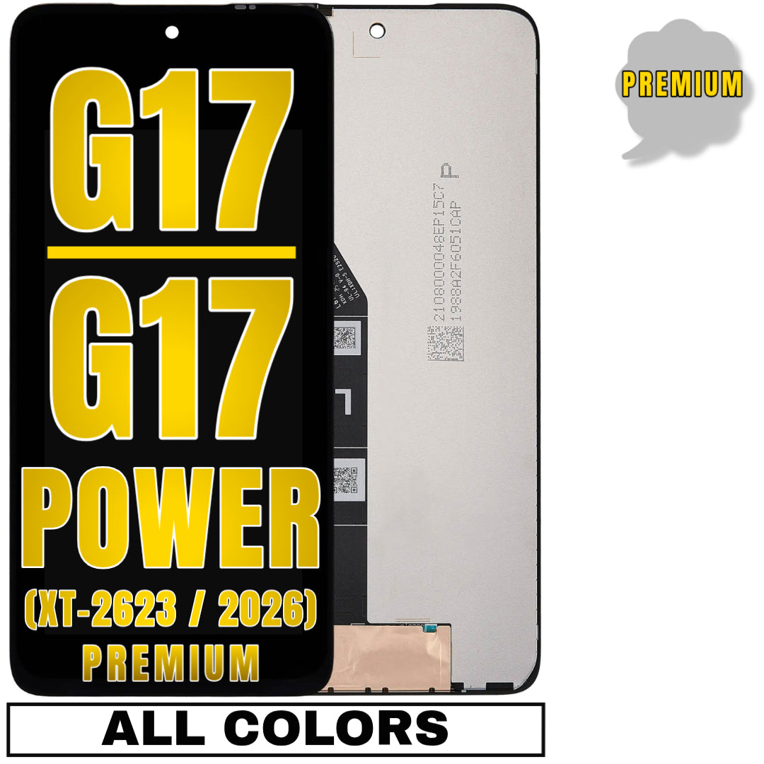 For Moto G17 / G17 Power (XT-2623 / 2026) LCD Screen Replacement Without Frame (Premium) (All Colors)