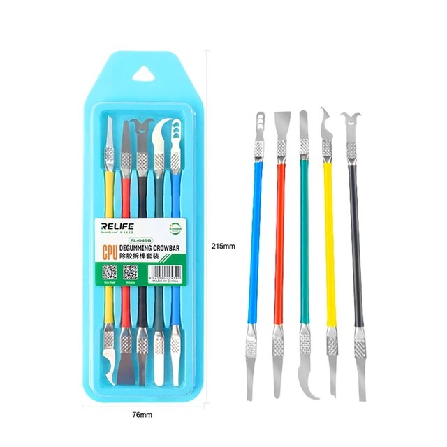 RELIFE RL-049B Motherboard Micro Welding Tools Spatula Blade (5 Pcs / Set)