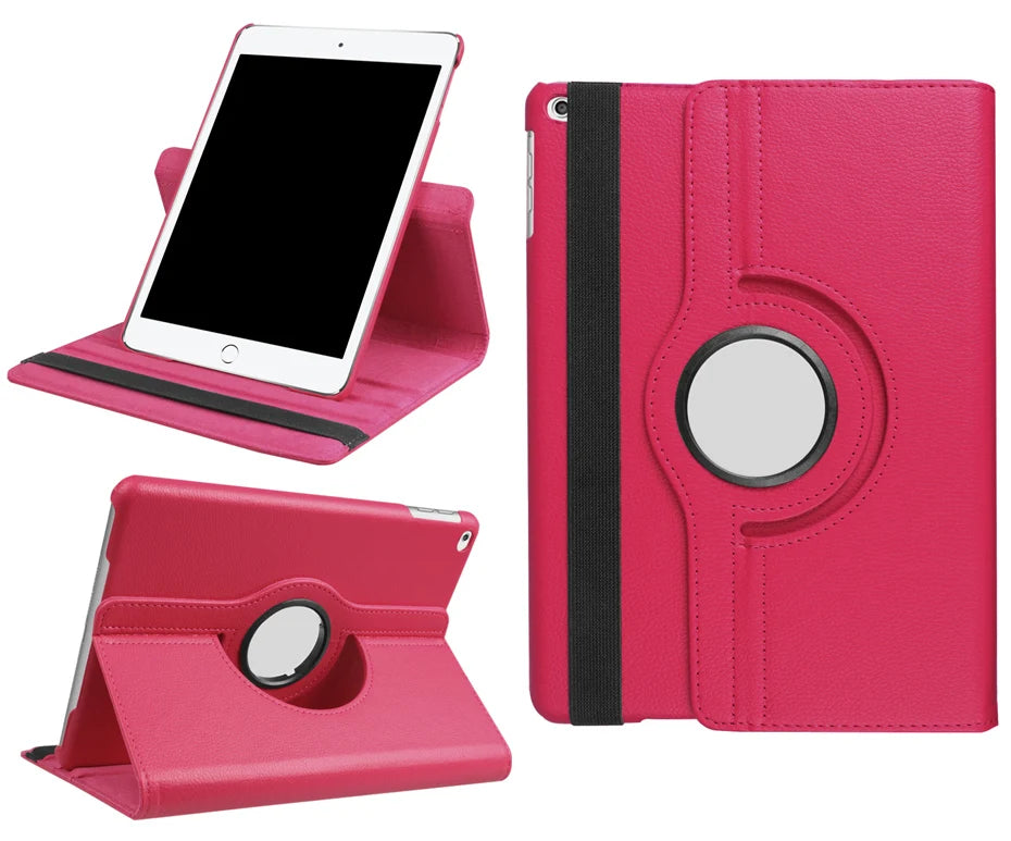 For iPad 360 Rotating Leather Smart Stand Case Cover (All Model)