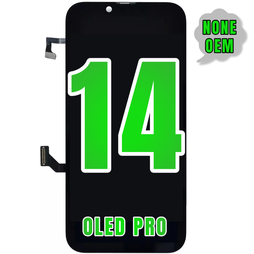 For iPhone 14 OLED Screen Replacement / NONE OEM (Support Diagnostic Screen) (Oled Pro)