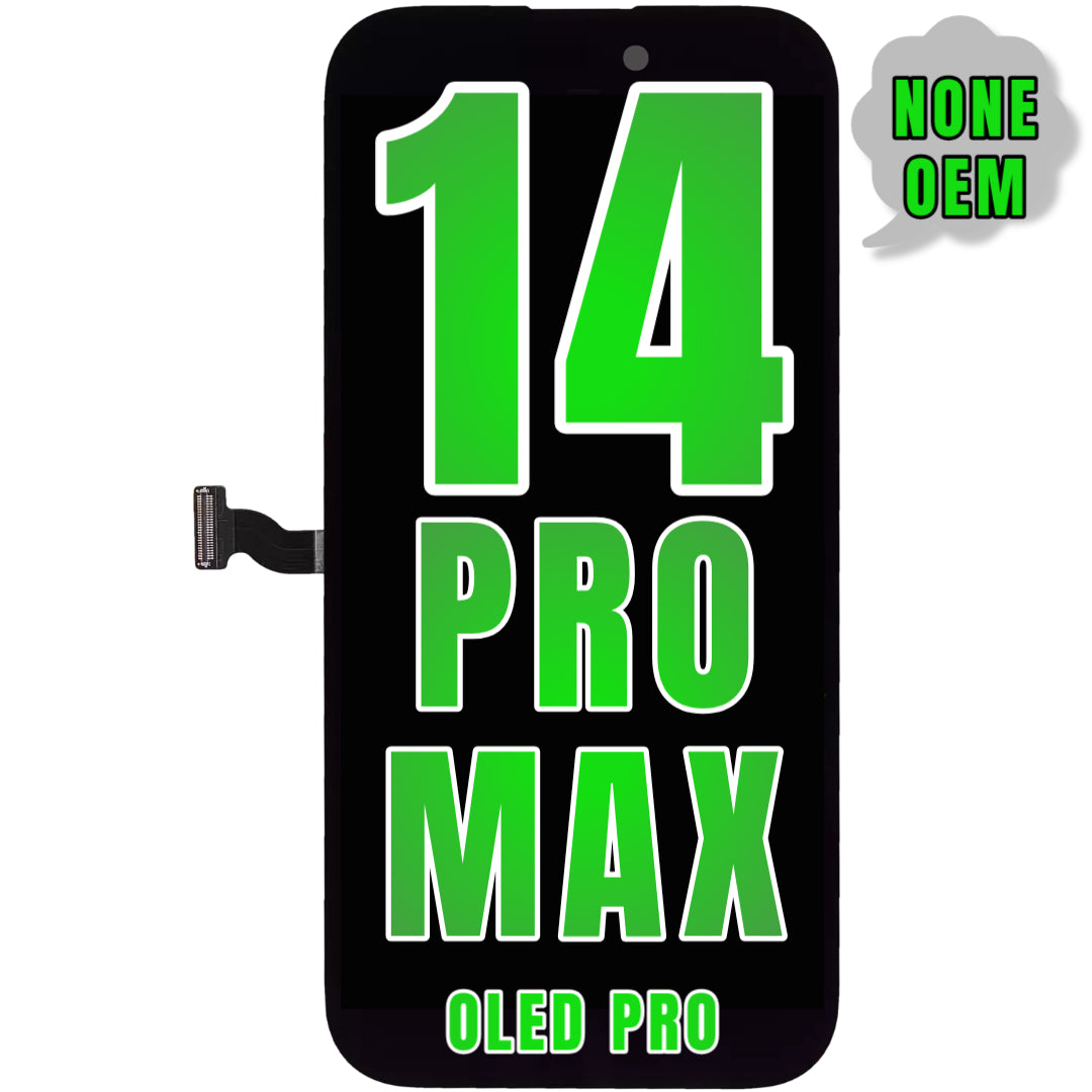 For iPhone 14 Pro Max OLED Screen Replacement / NONE OEM (Support Diagnostic Screen) (Oled Pro)