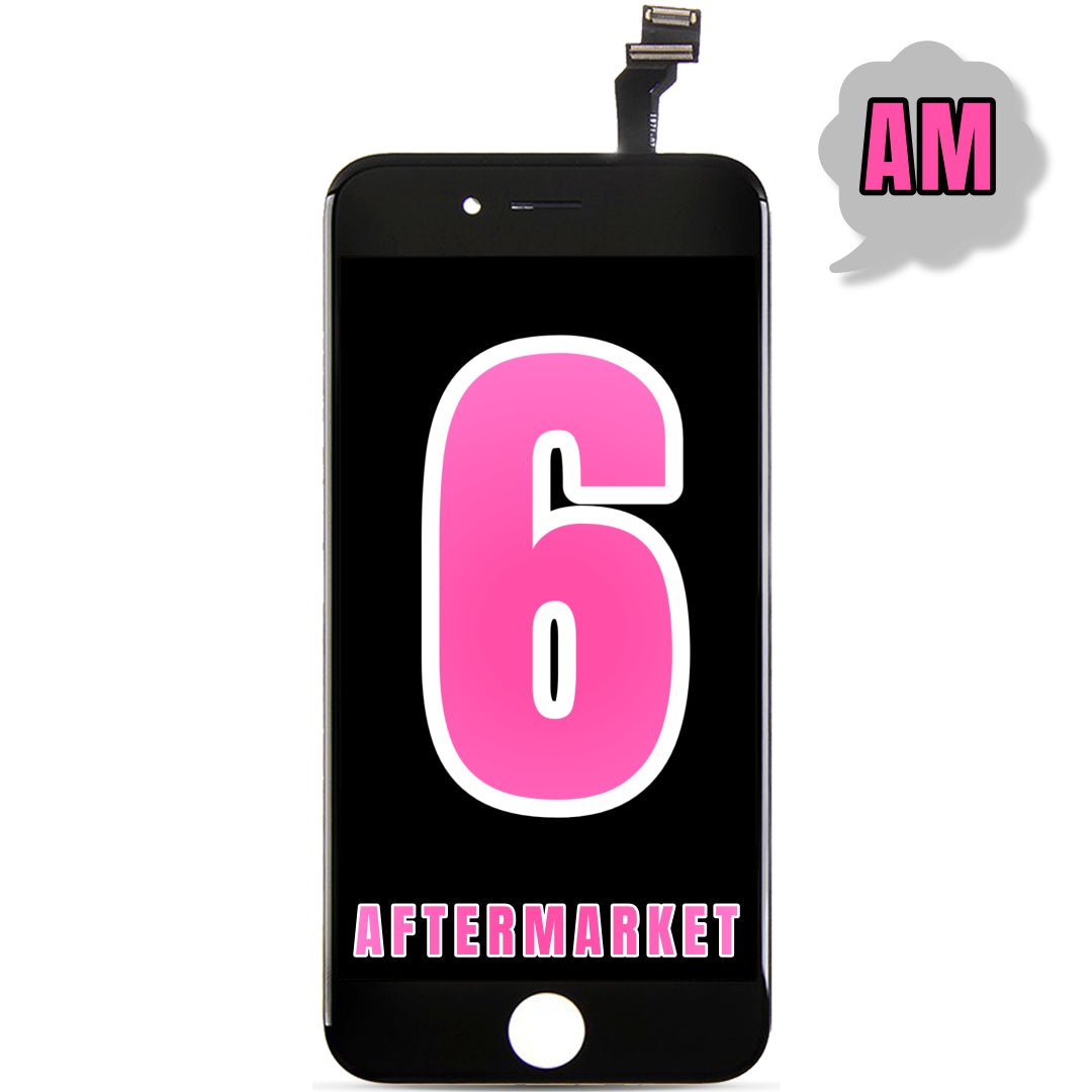 For iPhone 6 LCD Screen Replacement (Aftermarket) (Black)