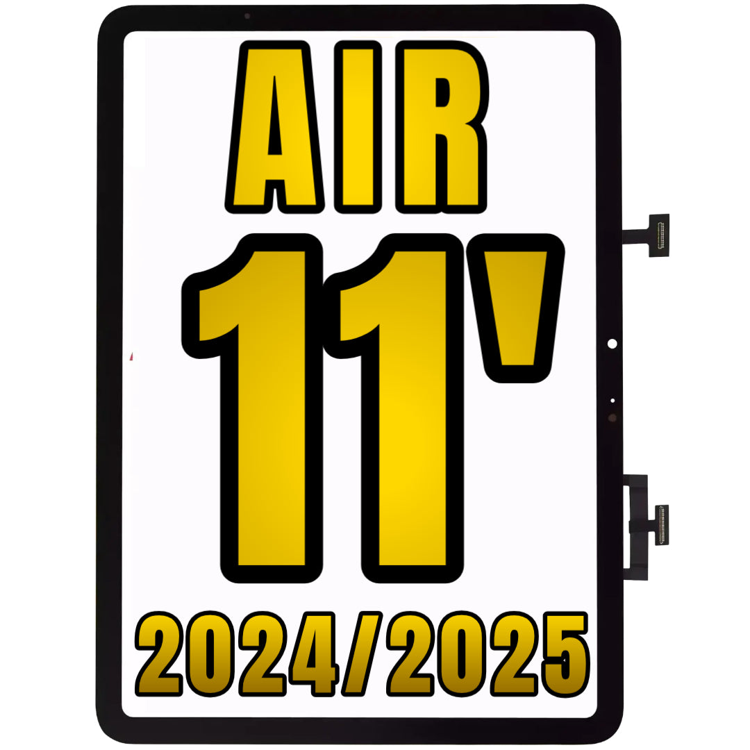 For iPad Air 11" (2024) / Air 11" (2025) Digitizer Glass Replacement (Glass Separation Required) (Black)