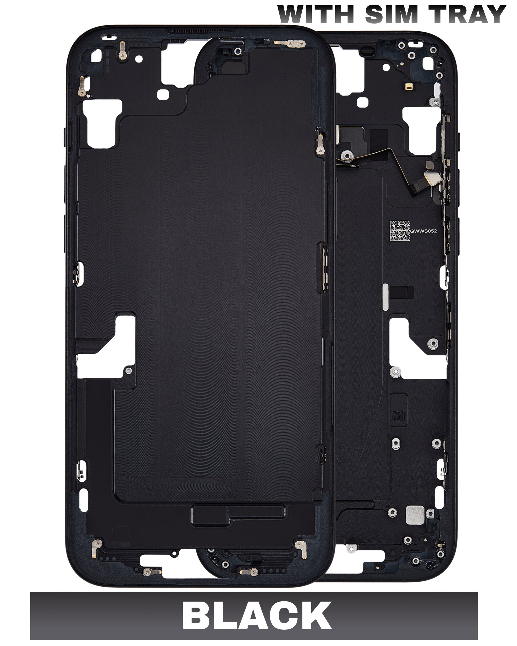 For iPhone 15 Plus Mid-Frame Housing Replacement / International Version (No Small Parts) (All Color)