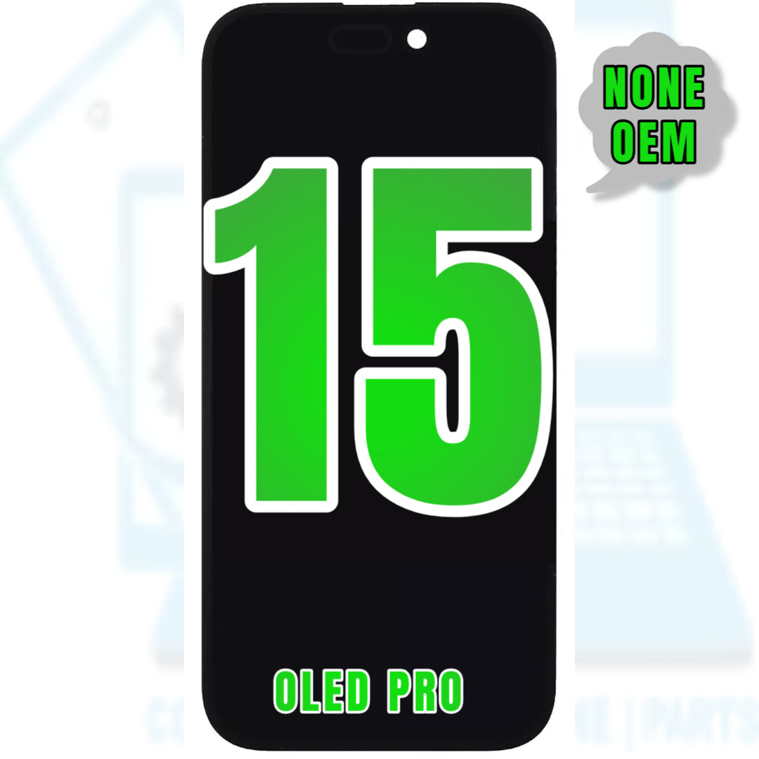 For iPhone 15 OLED Screen Replacement / NONE OEM (Support Diagnostic Screen) (Oled Pro)