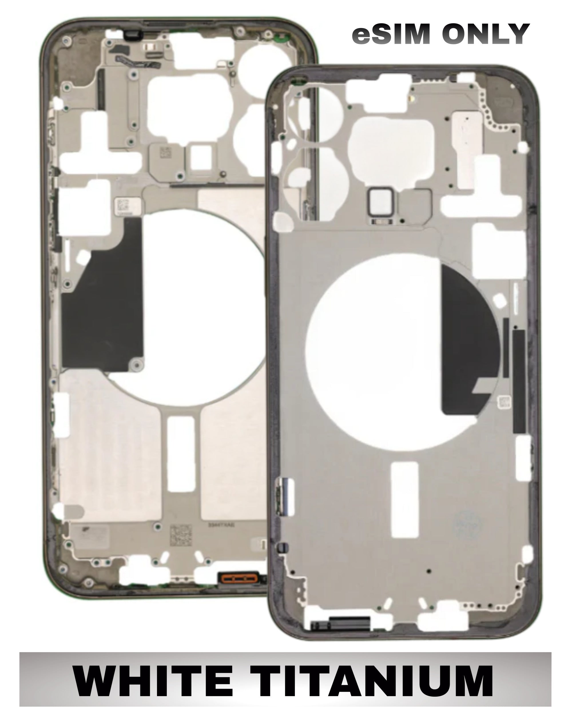 For iPhone 15 Pro Max Mid-Frame Housing Replacement / US Version (No Small Parts) (All Color)