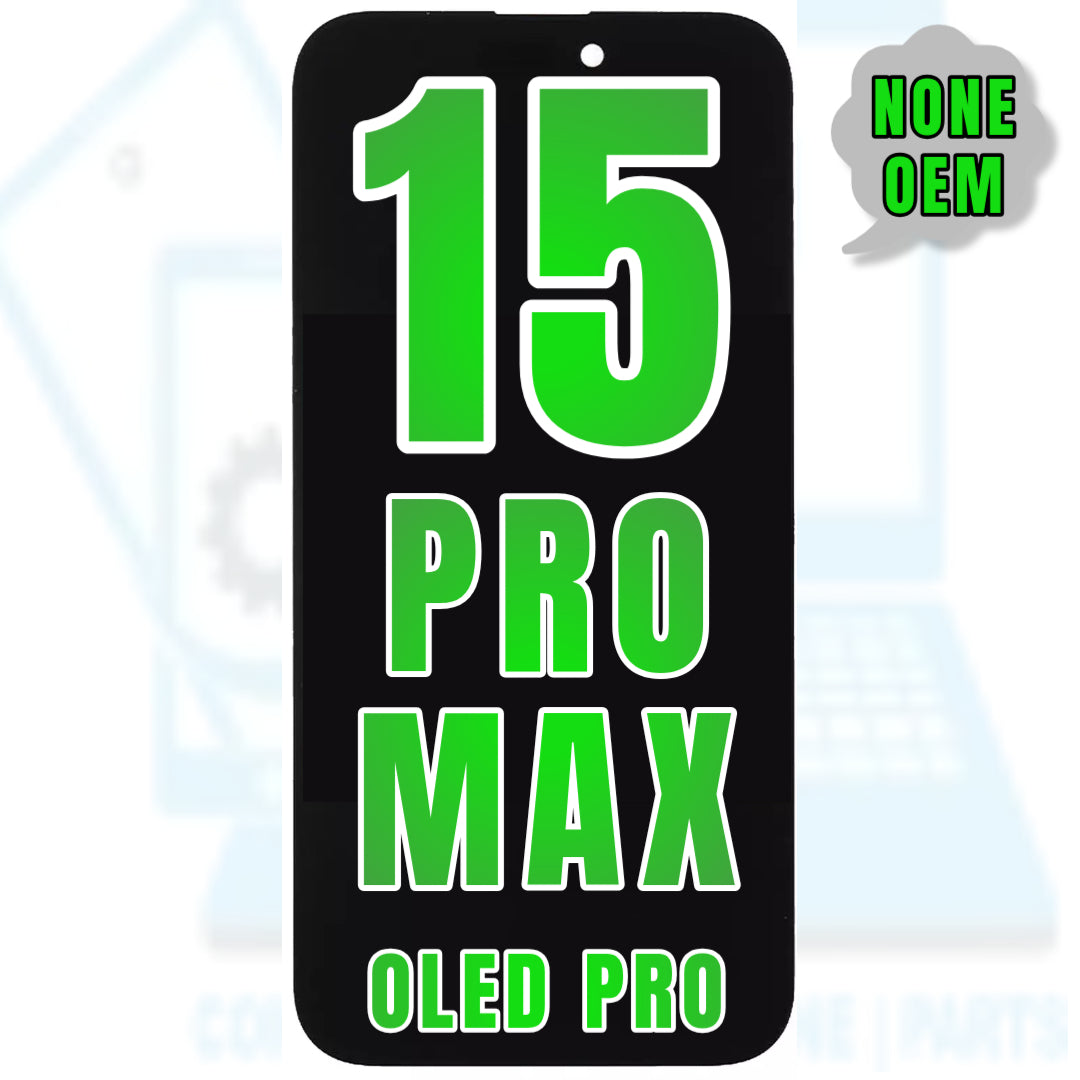 For iPhone 15 Pro Max OLED Screen Replacement / NONE OEM (Support Diagnostic Screen) (Oled Pro)
