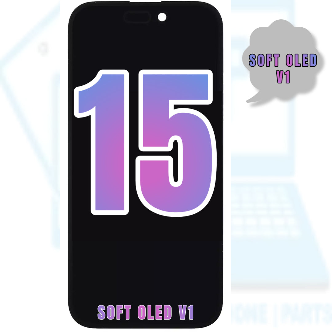 For iPhone 15 OLED Screen Replacement (Soft Oled V1)