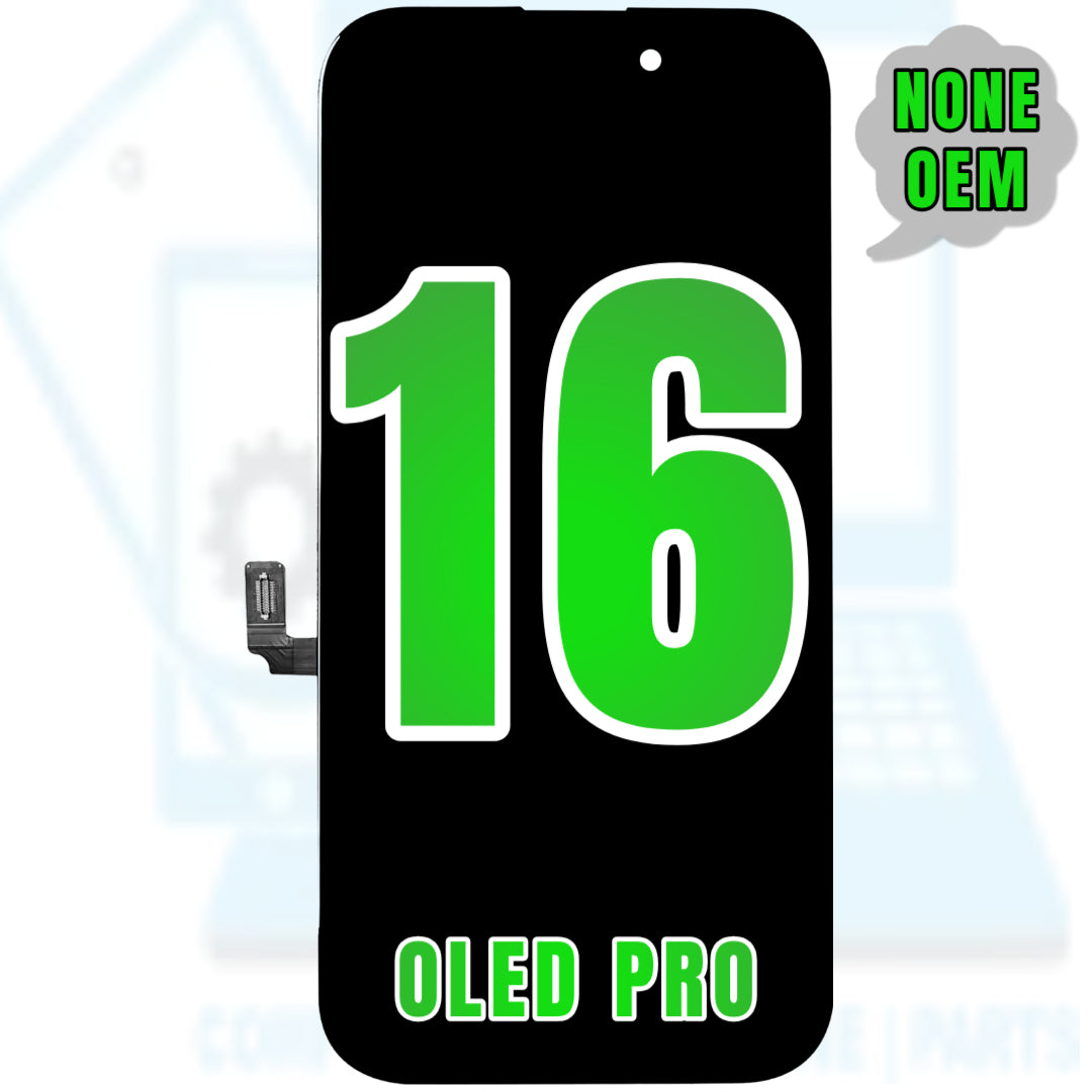 For iPhone 16 OLED Screen Replacement / NONE OEM (Support Diagnostic Screen) (Oled Pro)