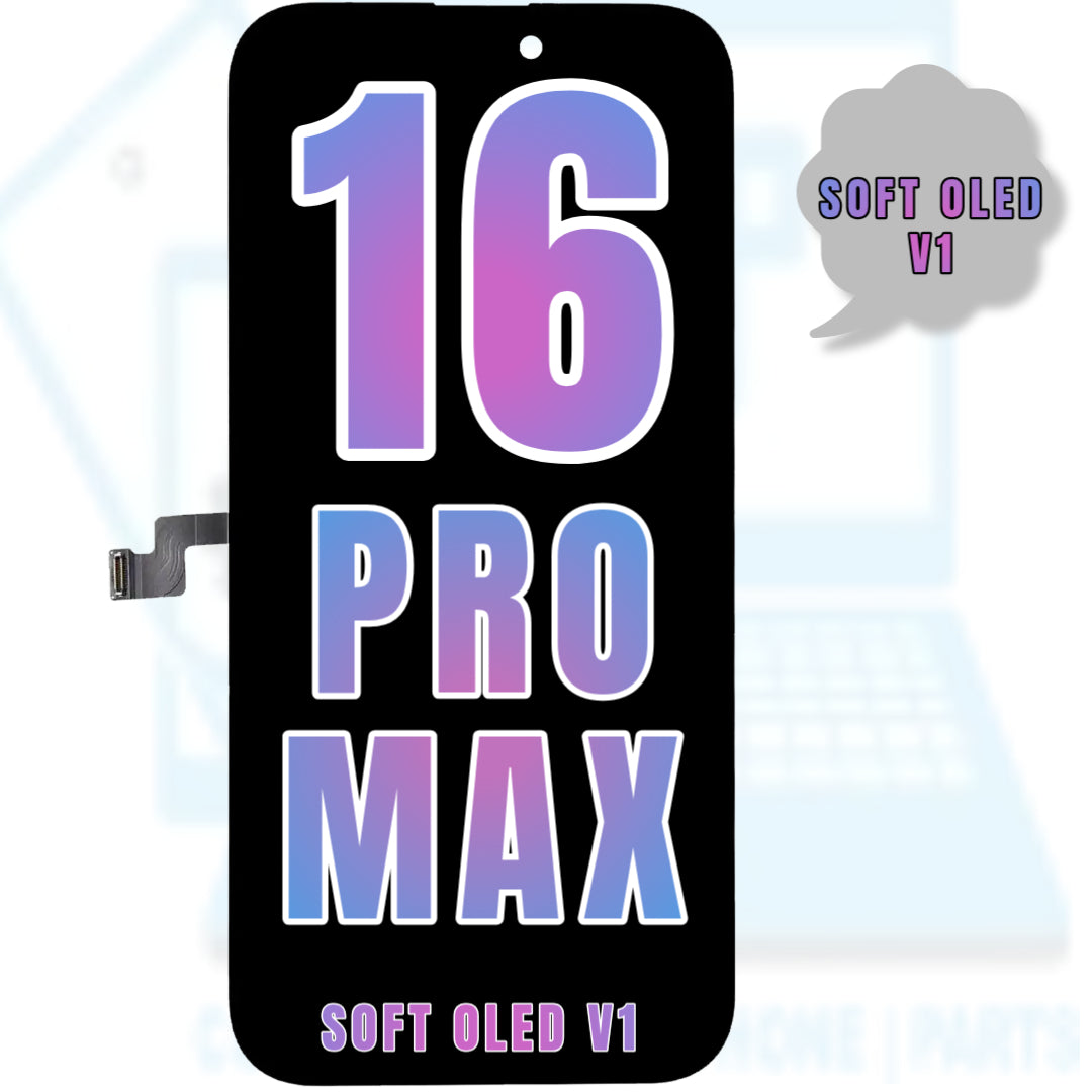 For iPhone 16 Pro Max OLED Screen Replacement (Soft Oled V1 / 120HZ)