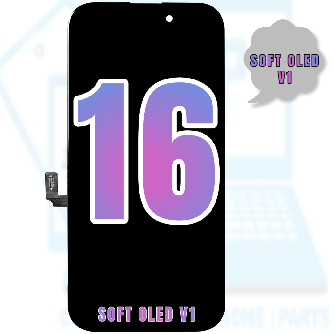 For iPhone 16 OLED Screen Replacement (Soft Oled V1)